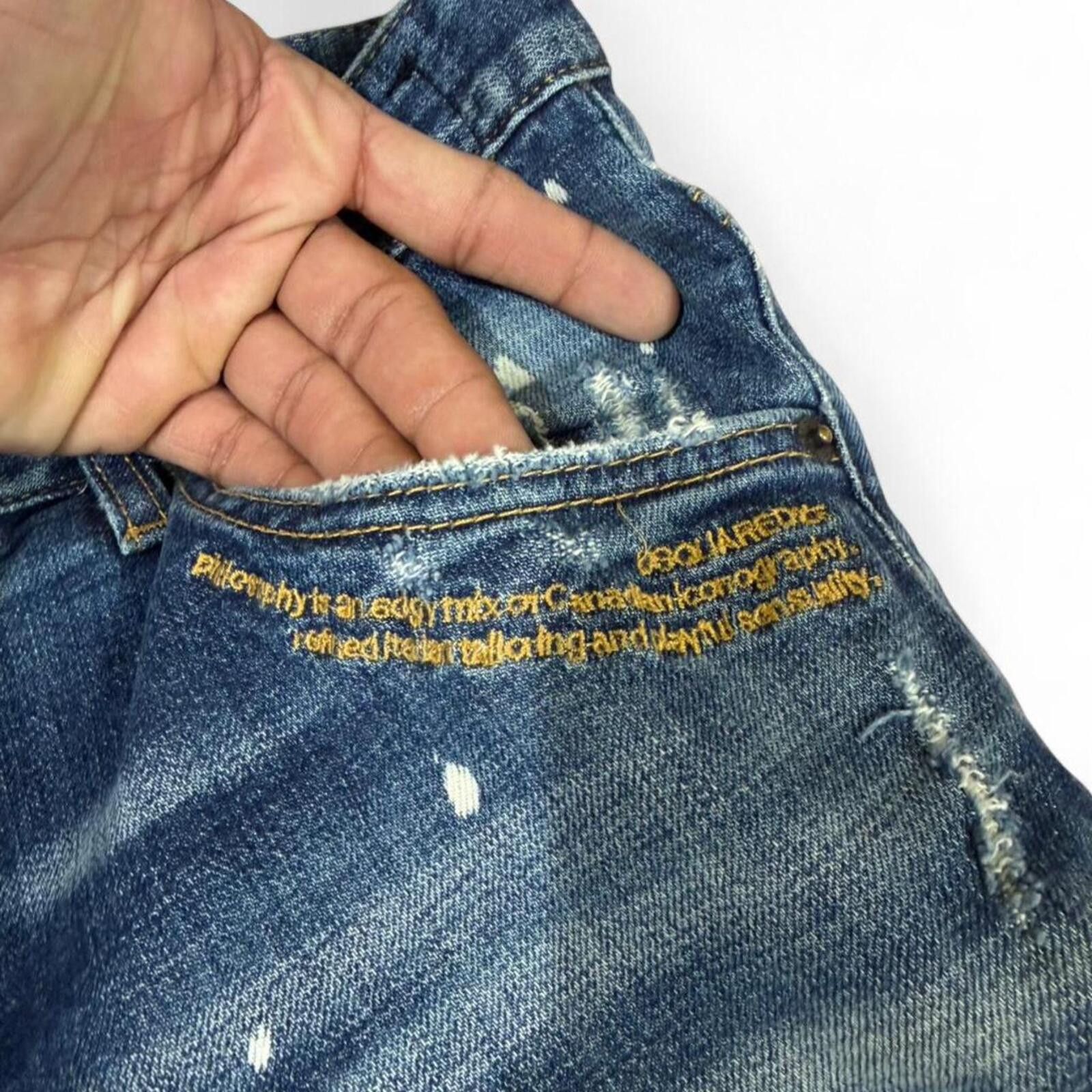 True Religion Dsquared2 distressed denim jeans Stretchable Size US 34 / EU 50 - 5 Thumbnail