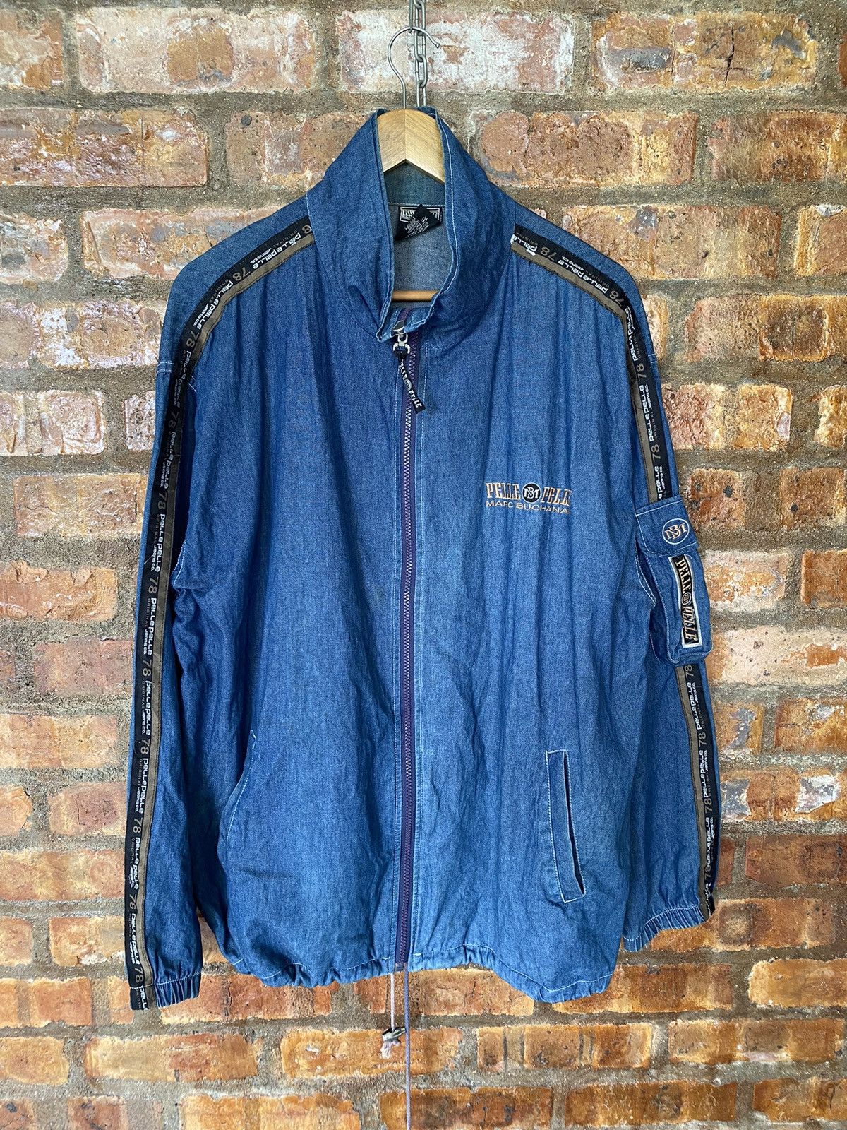 Pelle Pelle 1990s Pelle Pelle Embroidery light Jacket Size US XL / EU 56 / 4 - 7 Thumbnail