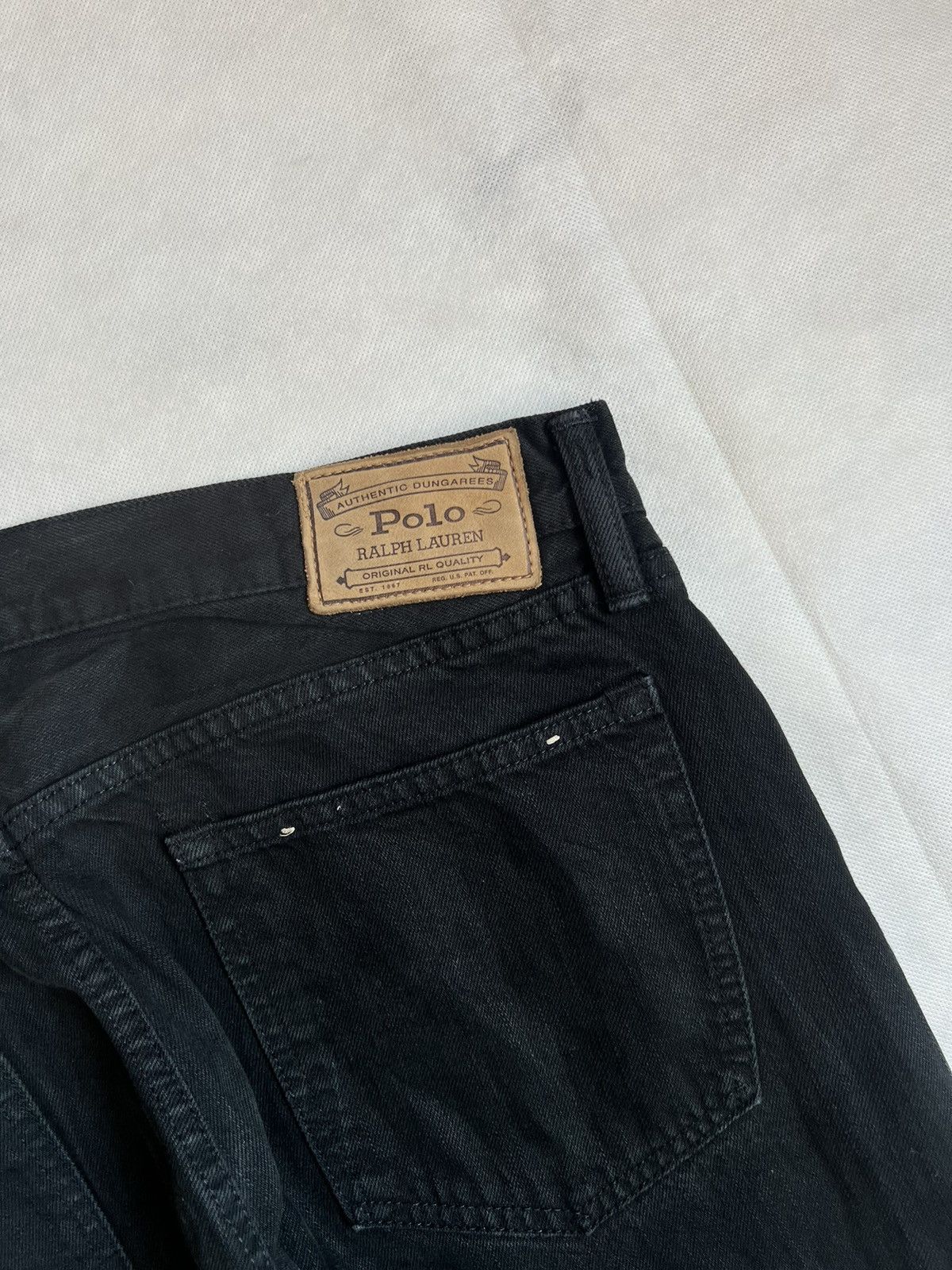 Polo Ralph Lauren Vintage Polo Ralph Lauren RL Black Denim Size US 37 - 14 Thumbnail