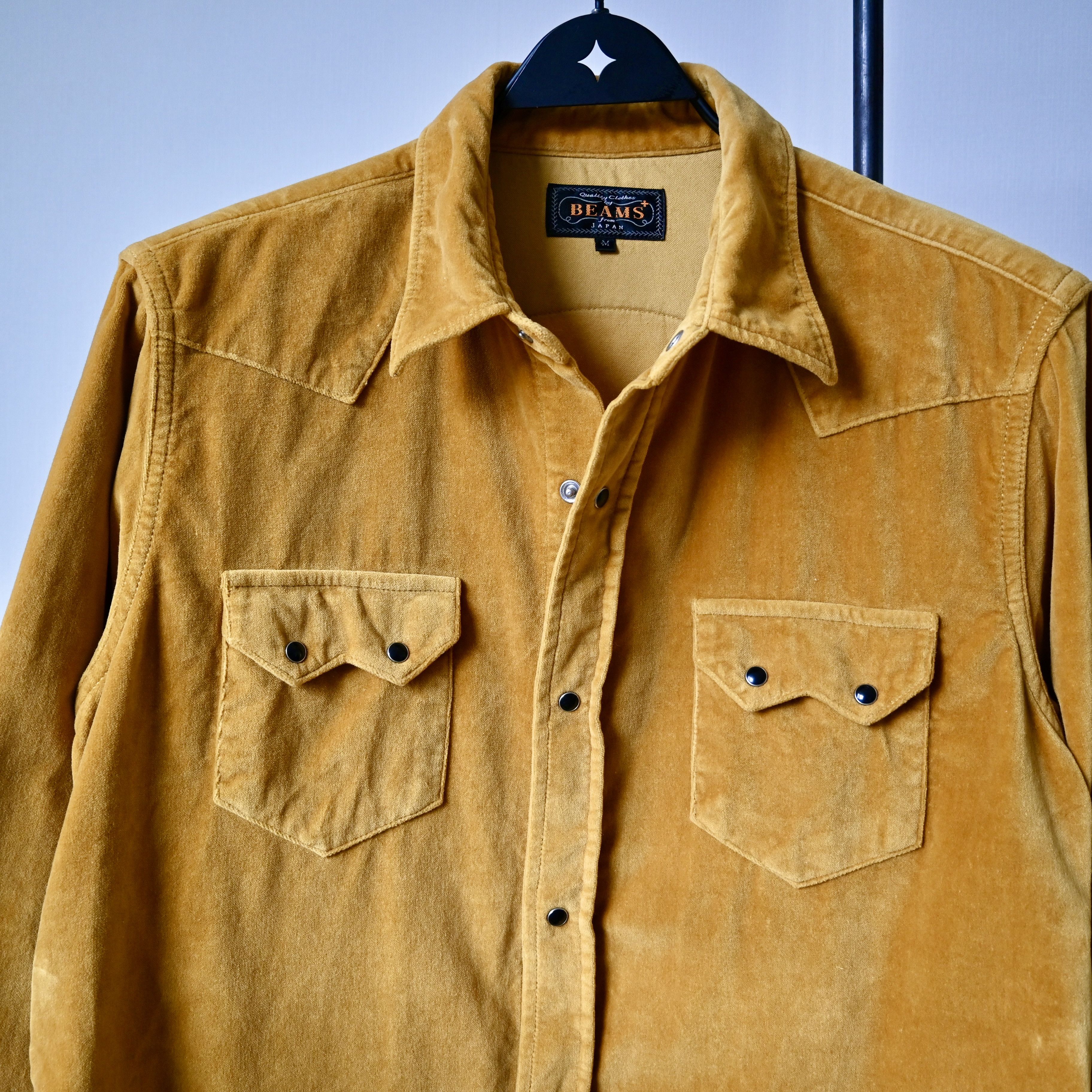 Beams Plus BEAMS Plus cotton velveteen western shirt, full pearl snap Size US M / EU 48-50 / 2 - 8 Thumbnail