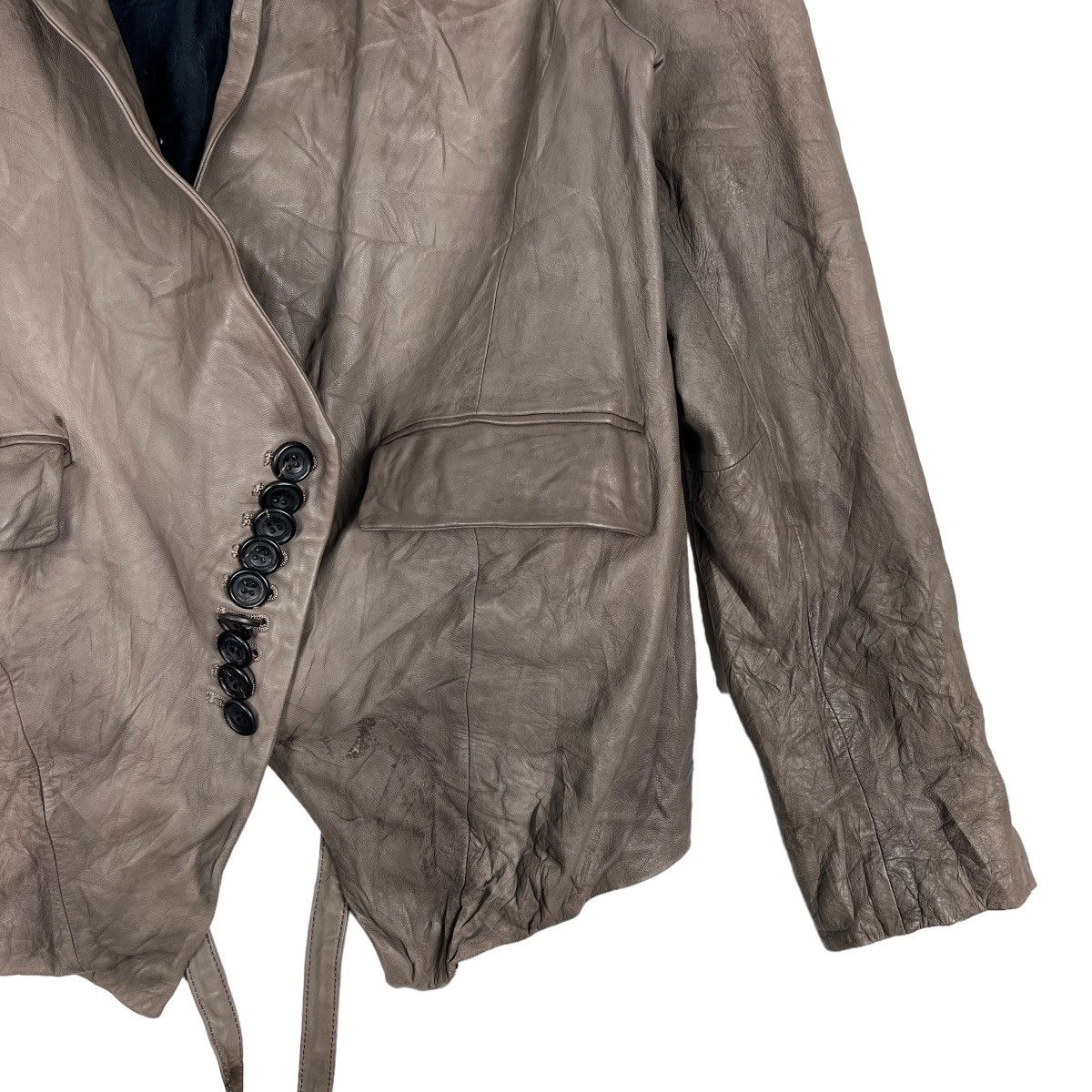 If Six Was Nine 🔥 AILEFAN ASYMMETRIC LEATHER JACKET Size US S / EU 44-46 / 1 - 5 Thumbnail