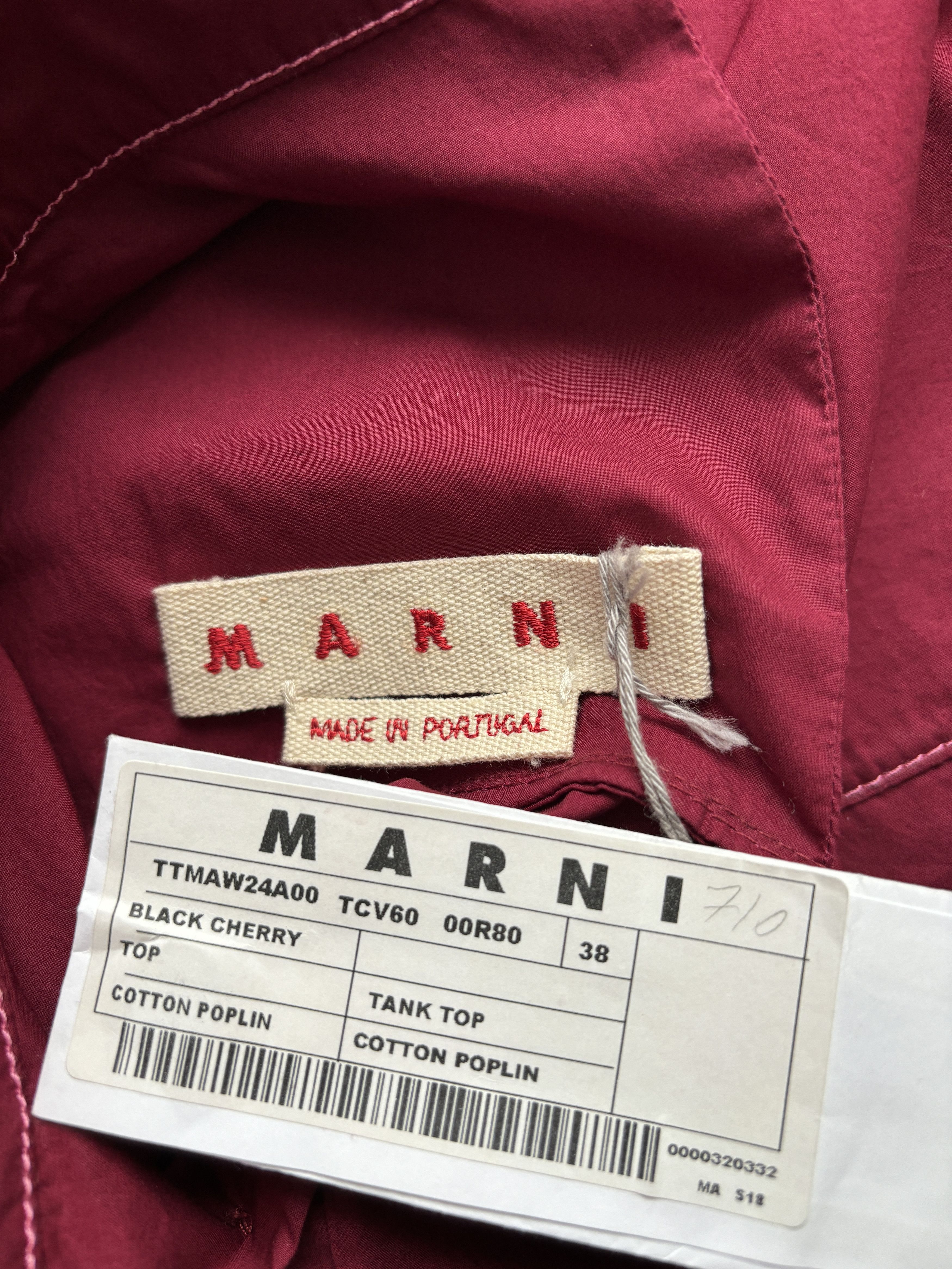 Marni ⚡️QUICK SALE⚡️Marni Red Sleeveless Blouse with Back Opening Size M / US 6-8 / IT 42-44 - 3 Thumbnail