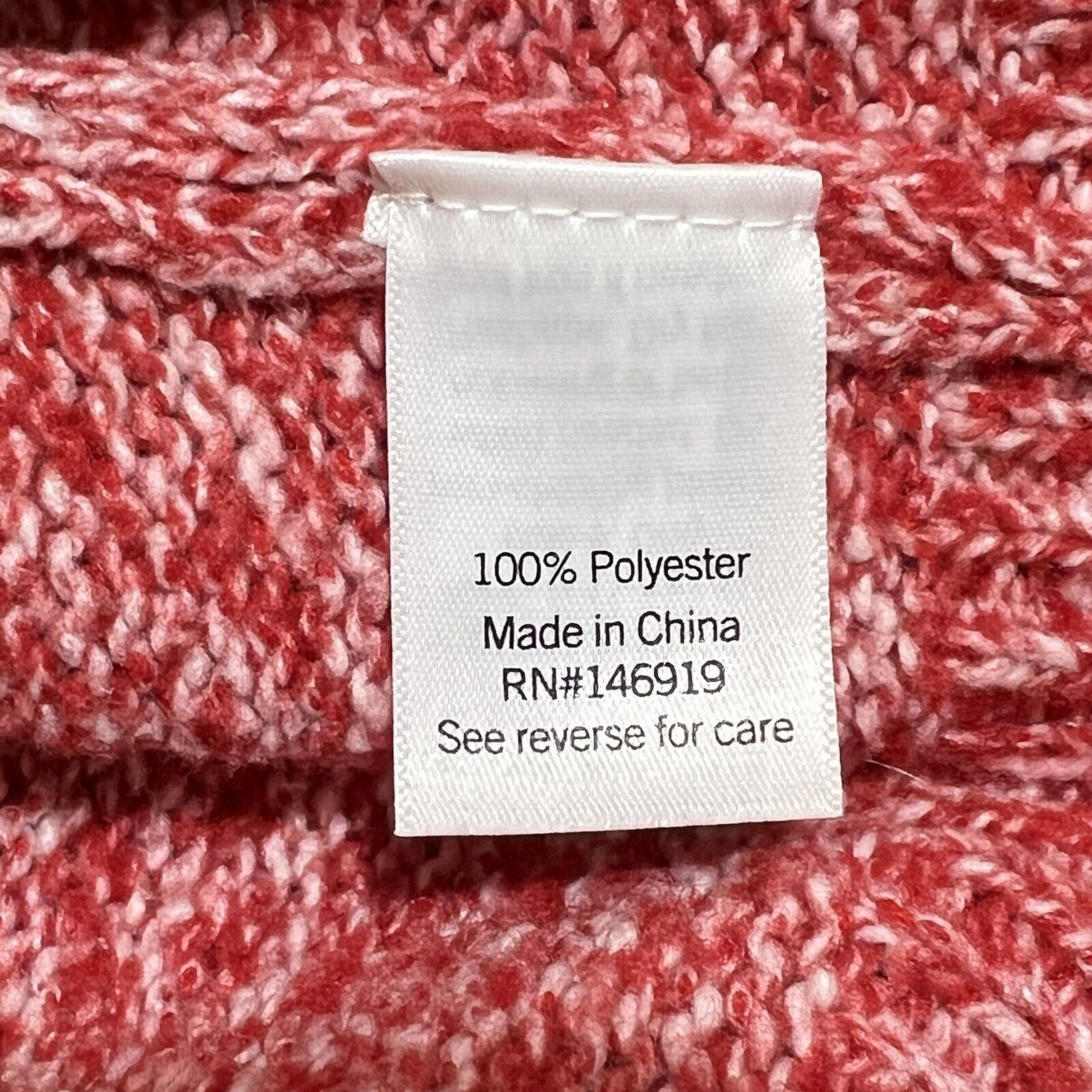 Lauren Ralph Lauren Nine West Marled Red Turtle Neck Sweater Knit Pullover Top Size S / US 4 / IT 40 - 6 Thumbnail