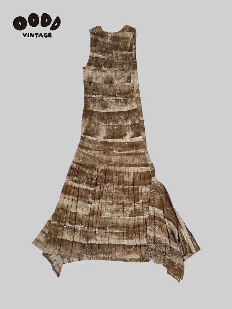 Issey Miyake Issey Miyake Irregular Tower Ruffle Dress Size L / US 10 / IT 46 - 2 Thumbnail