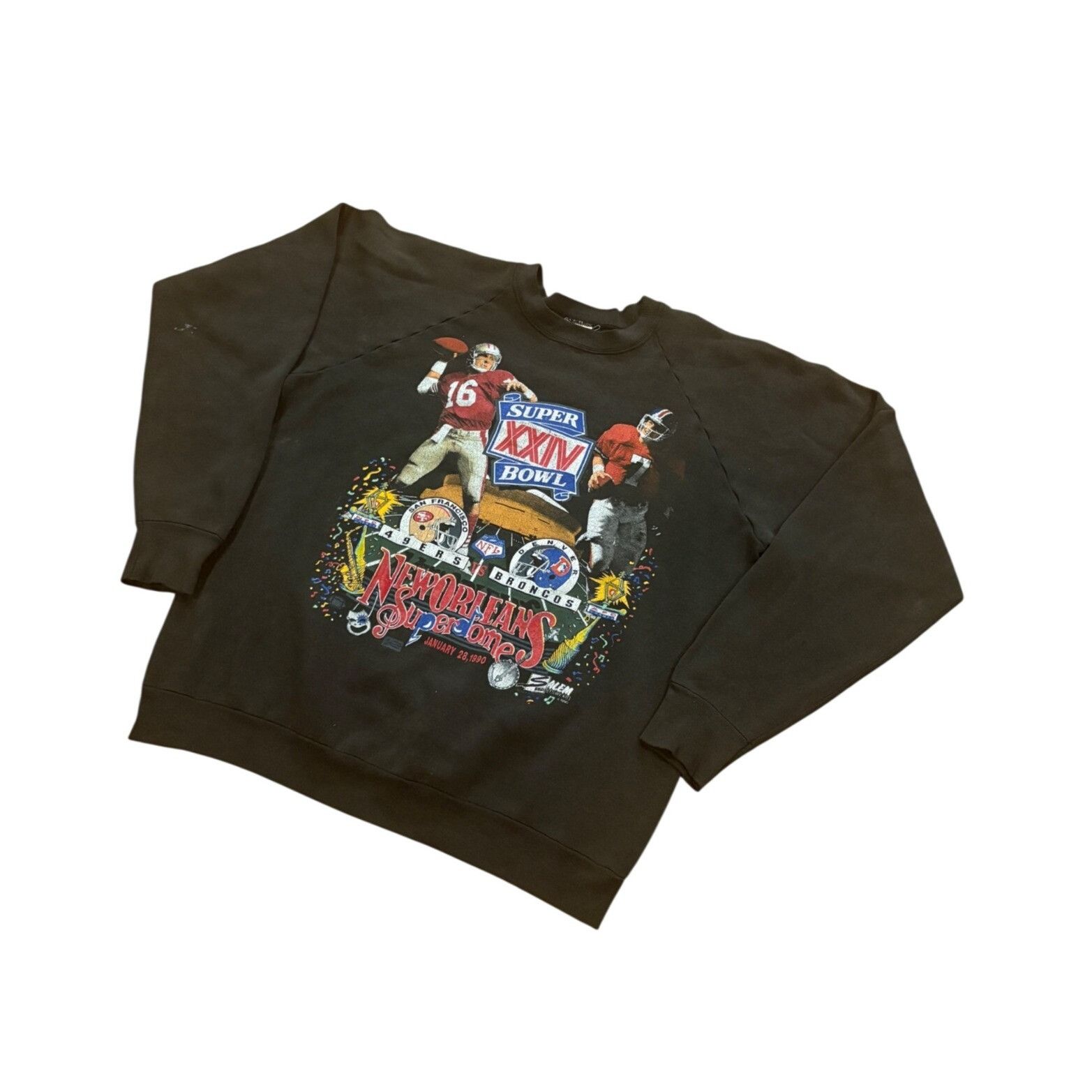 Salem Sportswear Vintage Salem Sportswear Super Bowl XXIV 49ers vs Broncos Ma Size US XXL / EU 58 / 5 - 4 Thumbnail