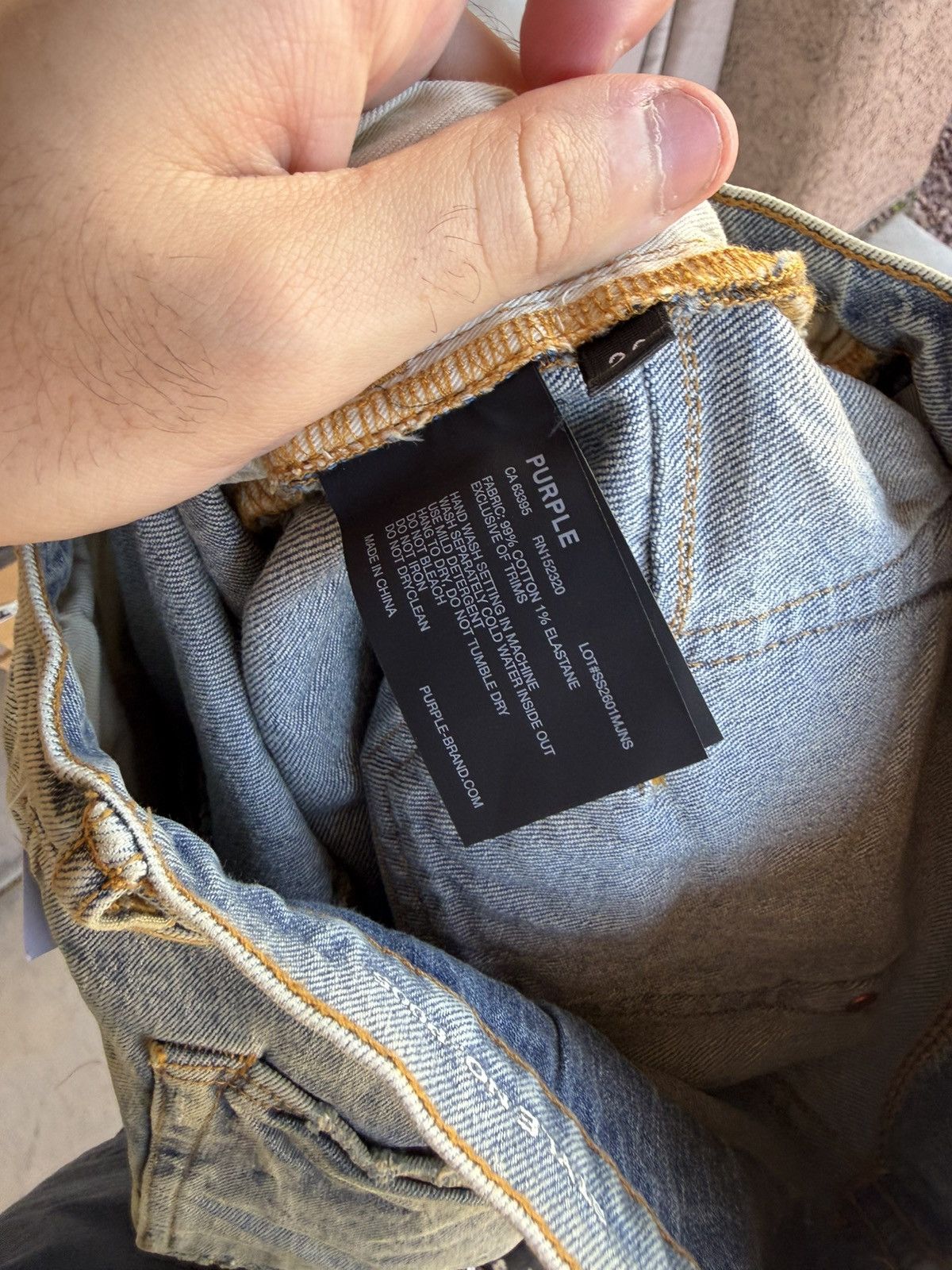 Purple Brand Purple Brand P005 Polished Pumice Denim Jeans Blue Size 28 Size US 28 / EU 44 - 10 Thumbnail