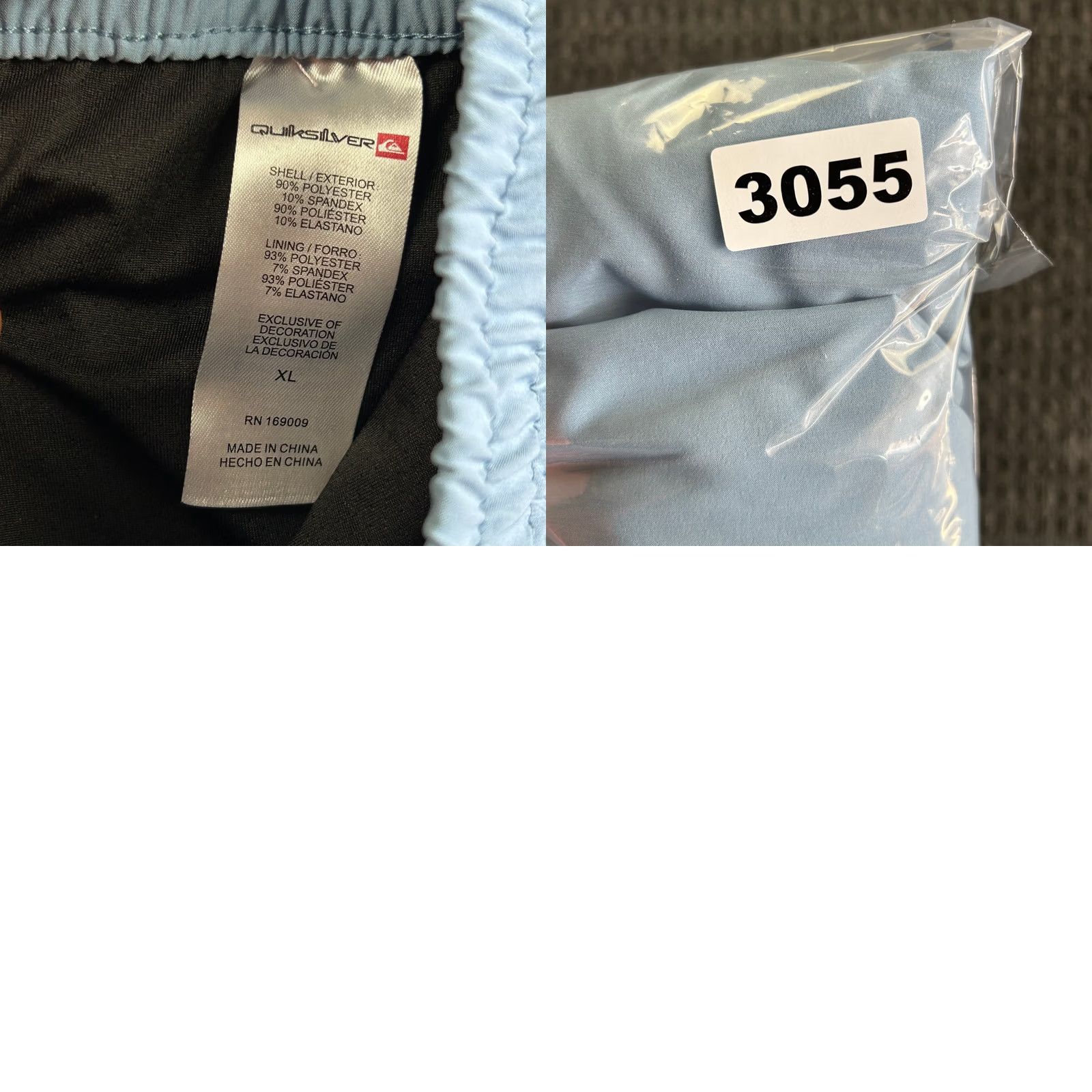 Quiksilver Quiksilver Cargo Shorts XL Elastic Waist Drawstring Powder Blue Cargo Size US 36 / EU 52 - 8 Thumbnail