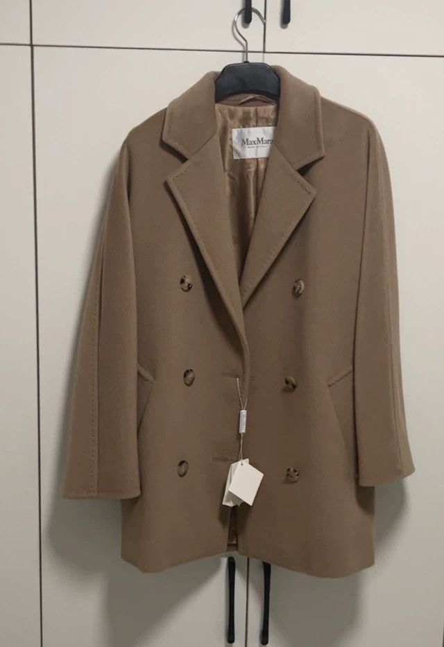 Max Mara Max Mara Camel cropped wool and cashmere coat Size S / US 4 / IT 40 - 3 Thumbnail