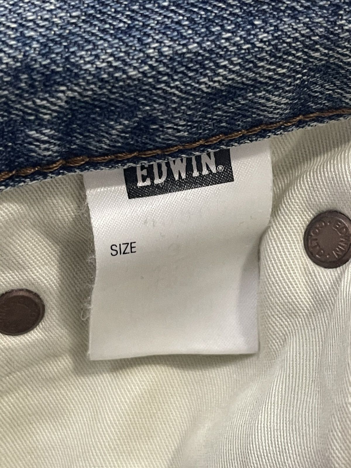Edwin Vintage 90s Edwin 505x Faded Wash Distressed Loose Jeans Size US 30 / EU 46 - 10 Thumbnail