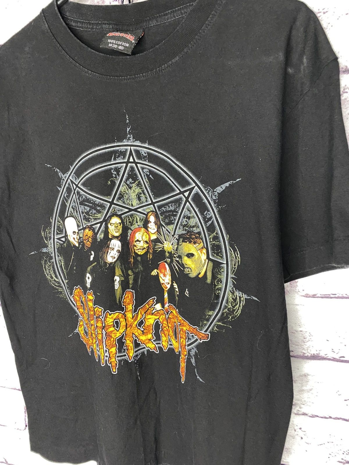 Slipknot Men's Vintage T-Shirt Slipknot Big Logo Tee Band Tees Size US M / EU 48-50 / 2 - 2 Thumbnail