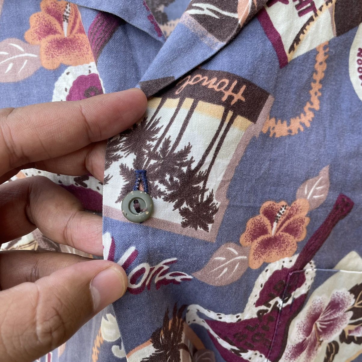 Vintage 🔥🔥Vintage Made In Hawaii Aloha Pacific Moon Button Shirts Size US L / EU 52-54 / 3 - 6 Thumbnail