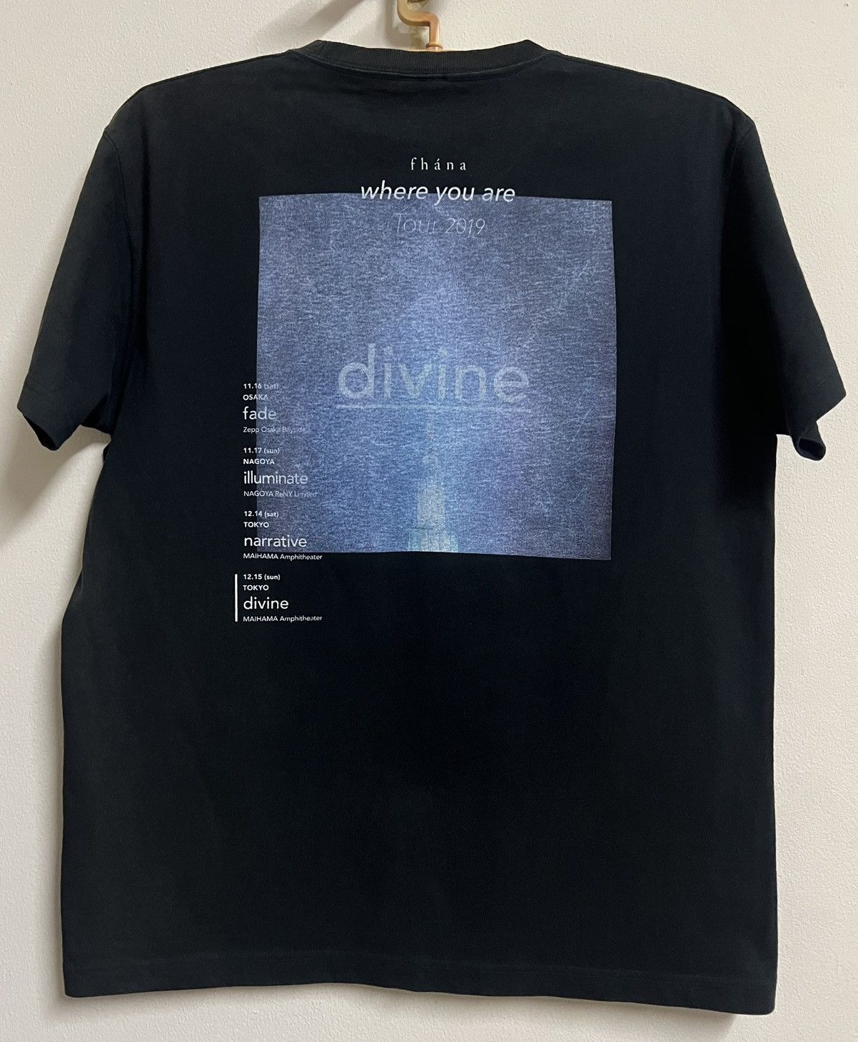 Band Tees Fhana Where You Are Tour 2019 Tee Black Japan “divine” L Size US L / EU 52-54 / 3 - 2 Thumbnail