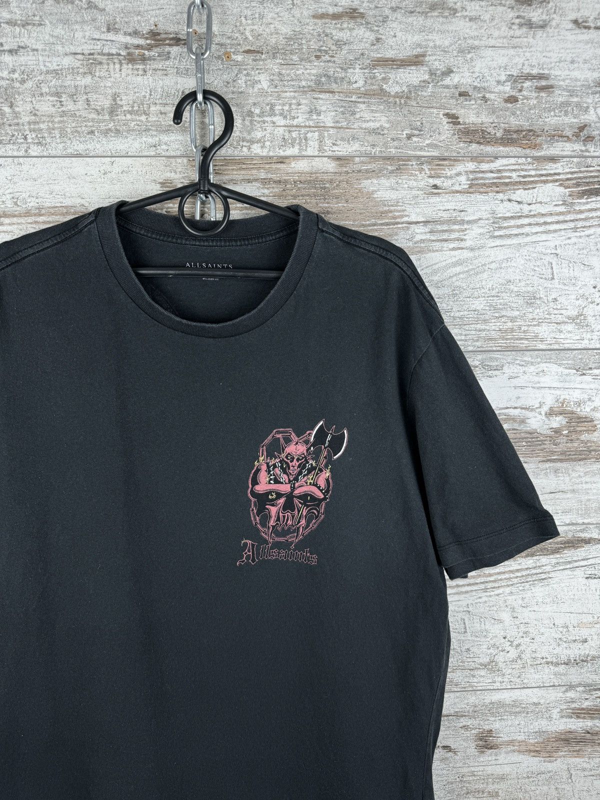 Allsaints Mens Vintage AllSaints Gatekeeper ss crew T-Shirt tee art Size US M / EU 48-50 / 2 - 4 Thumbnail