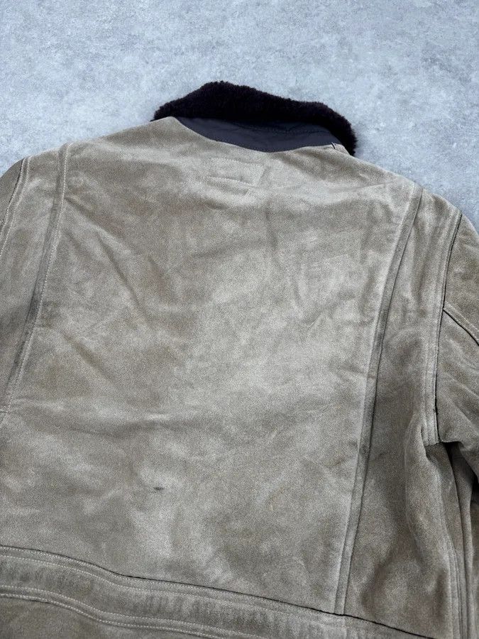 Armani 1990s Armani Beige Shearling Leather Jacket Size US M / EU 48-50 / 2 - 7 Thumbnail