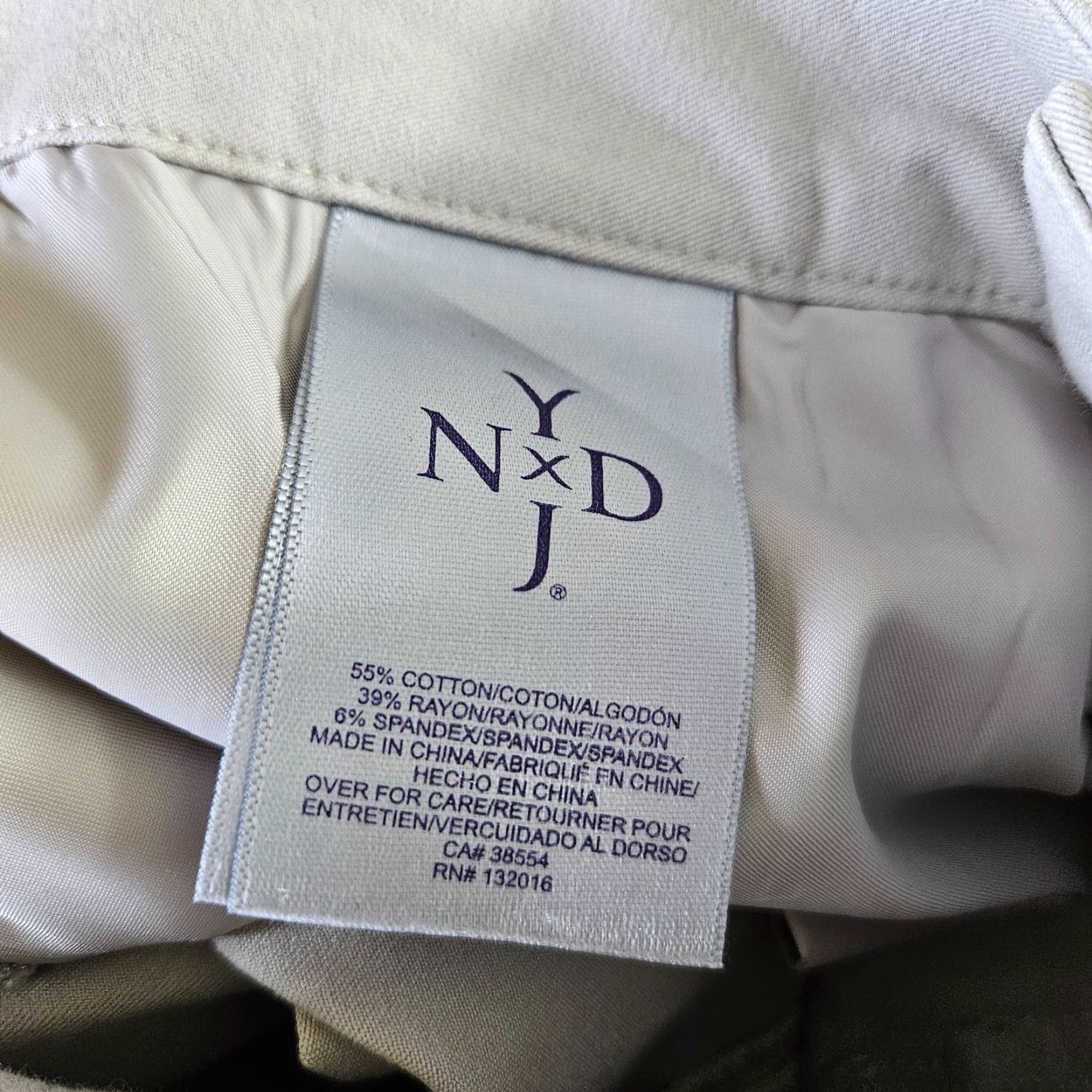 NYDJ NYDJ Womens Pants 12 Gray Cotton Blend Mid Rise Ankle Crop Size 34" / US 12 / IT 48 - 6 Thumbnail