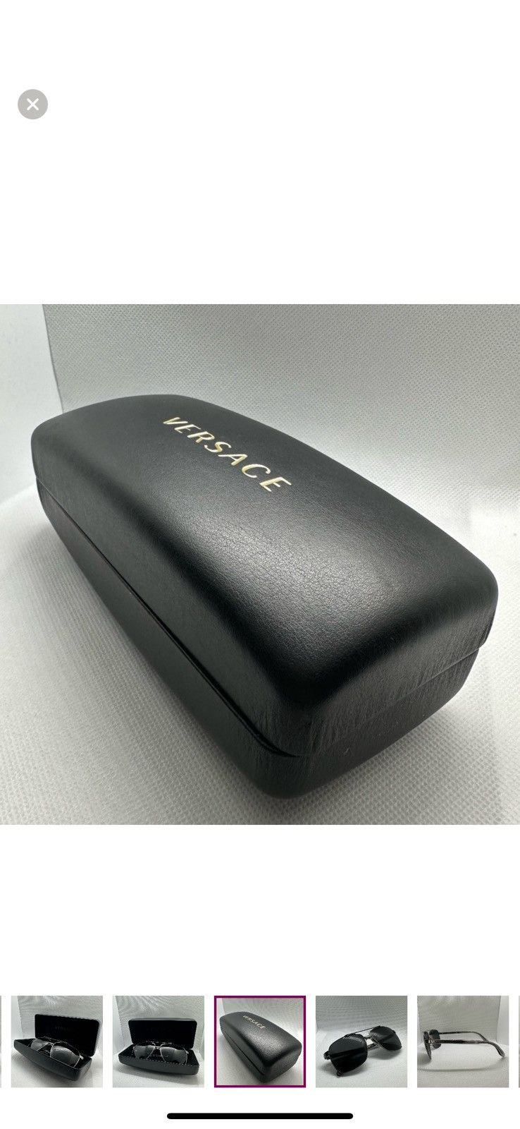 Versace Versace Aviator Sunglasses with Case - Model 2174 Size ONE SIZE - 13 Thumbnail