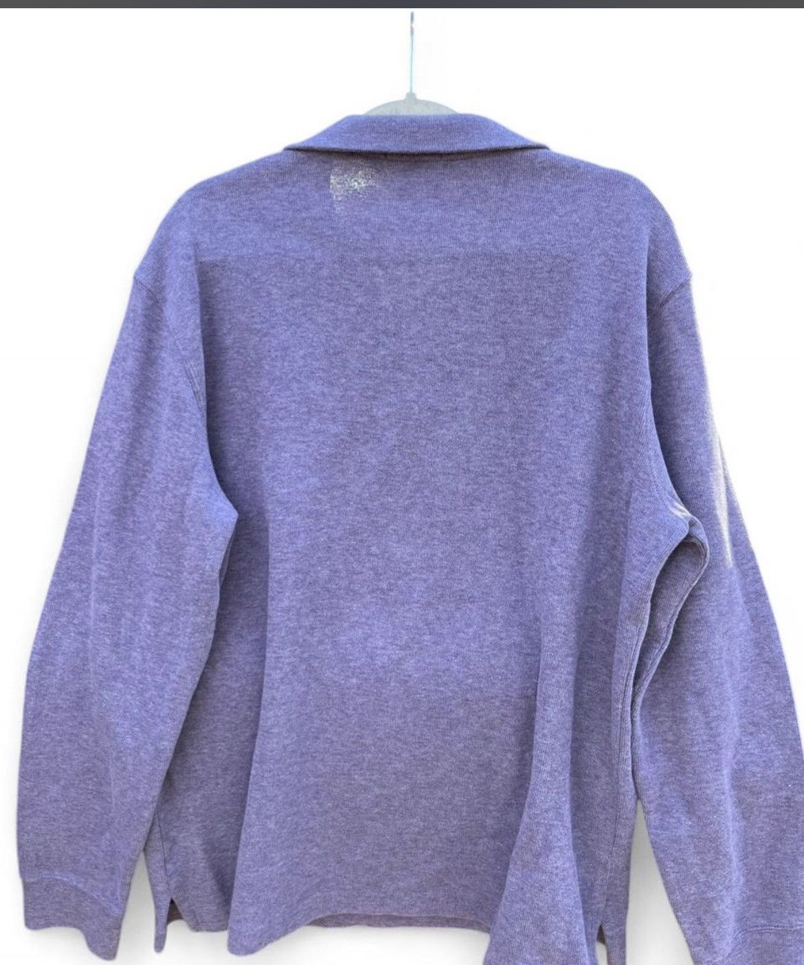 Polo Ralph Lauren Polo Ralph Lauren Rib Quarter-Zip Sweater Lavender Large Size US L / EU 52-54 / 3 - 2 Thumbnail