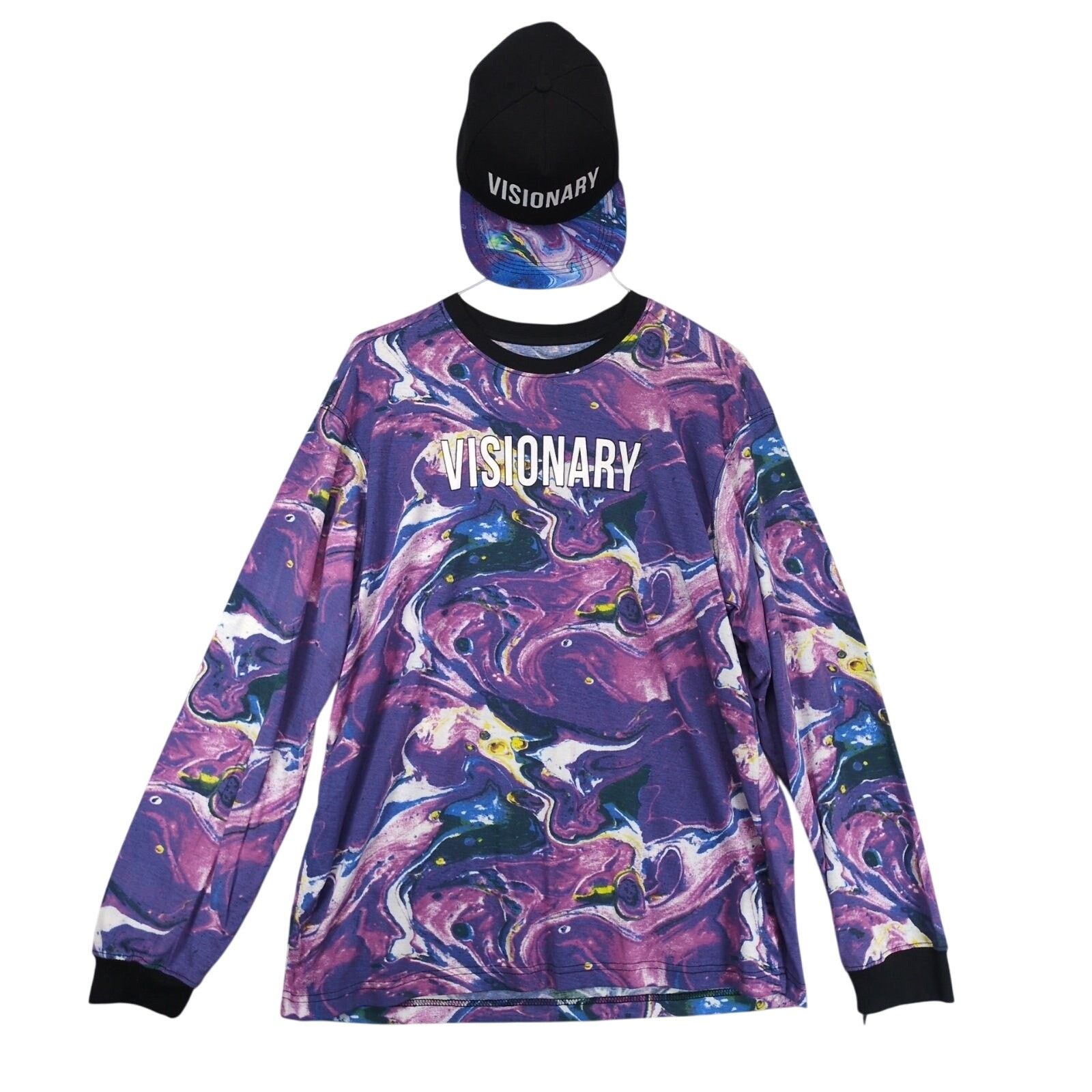 Blackjack NWT Blackjack Men's L Liquid Purple Visionary Shirt & Hat Size US L / EU 52-54 / 3 - 1 Thumbnail