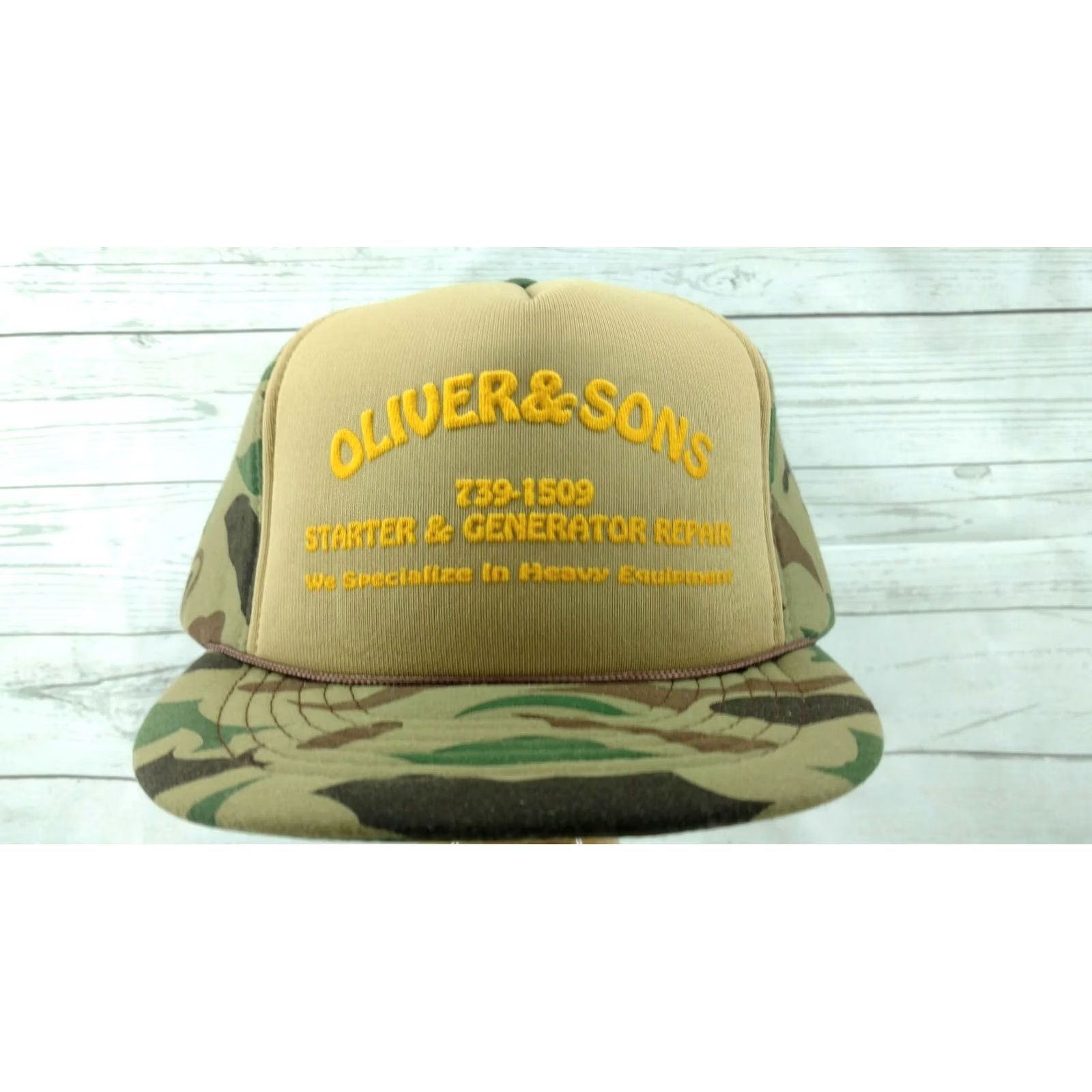 Kapital VINTAGE Snapback Camo Hunting Duck Deer Baseball Cap Hat Trucker Advertisement Size ONE SIZE - 2 Thumbnail
