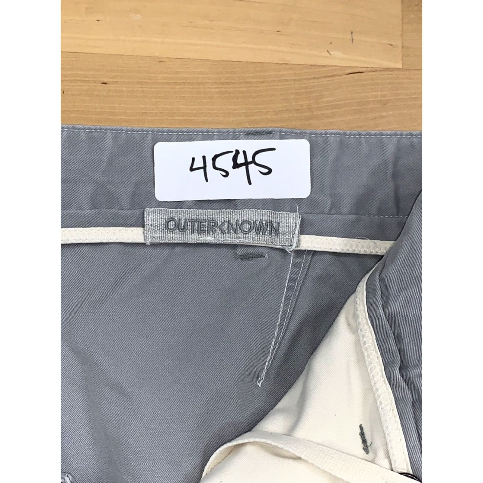 Outerknown Outerknown Mens Chino Pants Gray 33x30 Casual Pants Men's Gray Chino 33 30 Straight 33 Size US 33 - 5 Thumbnail