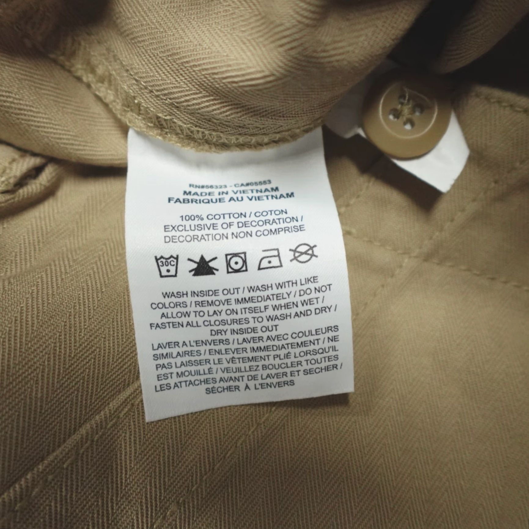 Nike Nike Life Fatigue Pants Straight Leg Mens 34 Beige Cotton 100% Khakis Casual Workwear Pockets Flat Front Military Vintage No 34 Mens Size US 34 / EU 50 - 3 Thumbnail