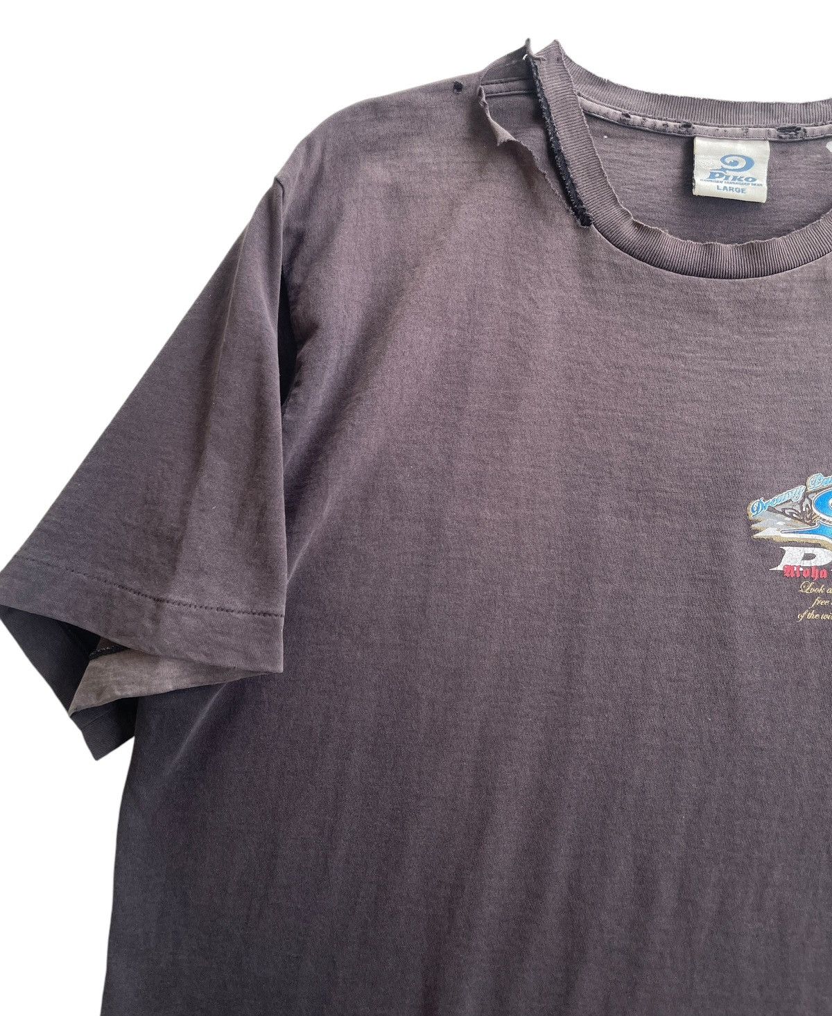 Vintage 90s Distressed Piko Hawaiian Sunfaded Shirt Size US L / EU 52-54 / 3 - 6 Thumbnail