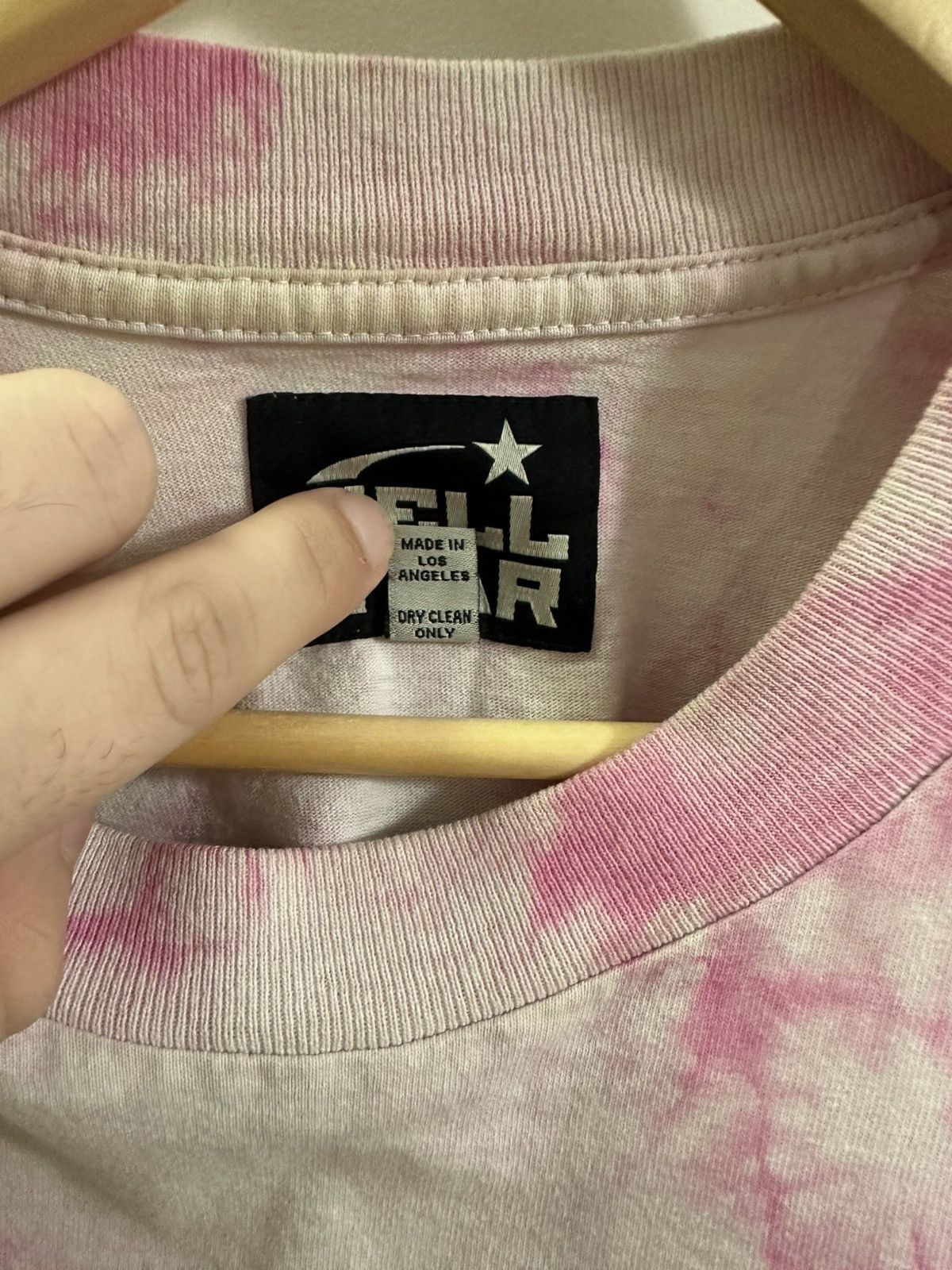 Hellstar Sample Sports Pink Tie-dye Shirts (S)