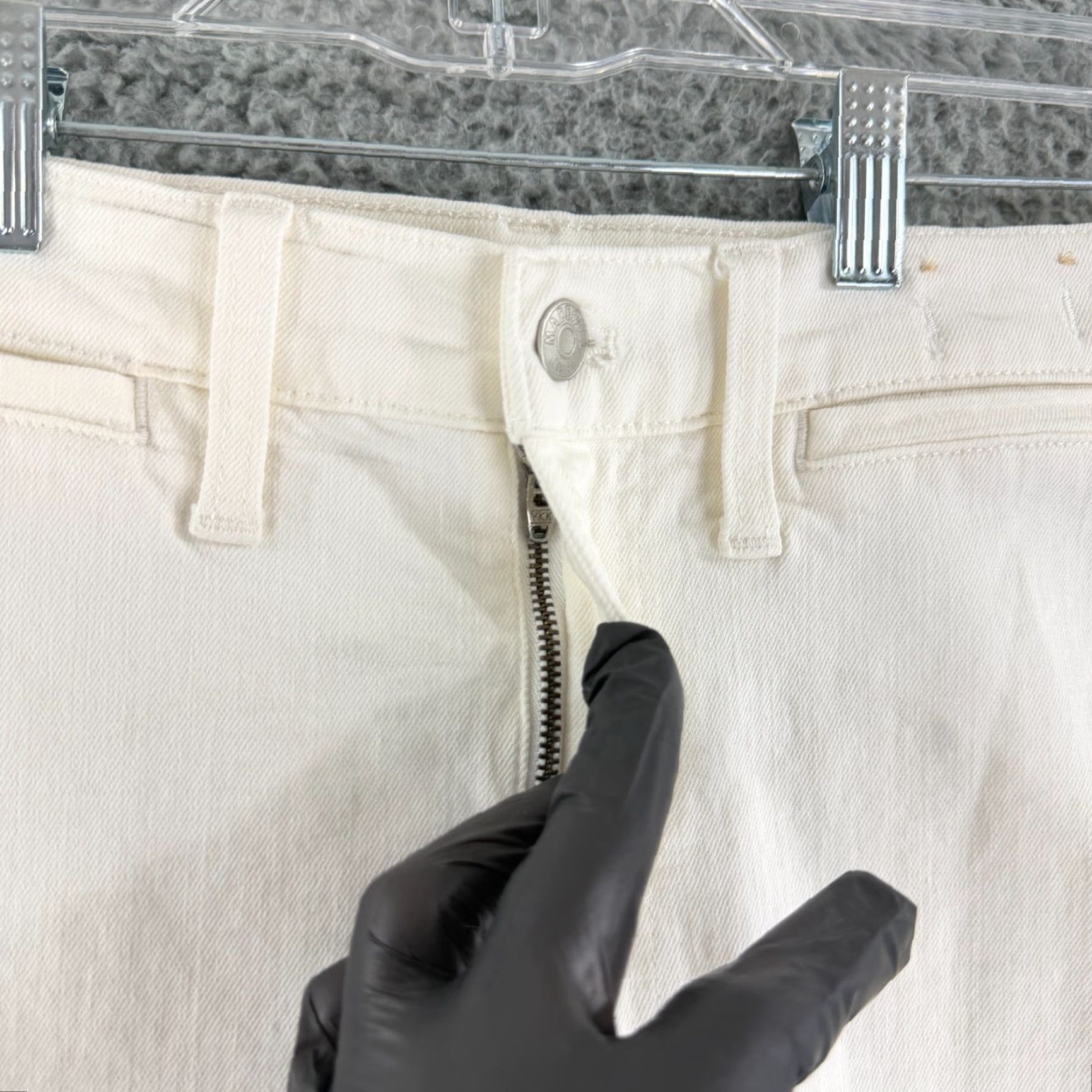 Madewell VINTAGE Madewell The Perfect Vintage Flare Jean Womens Size 27 White High-Rise Casual Size 27" / US 4 / IT 40 - 3 Thumbnail