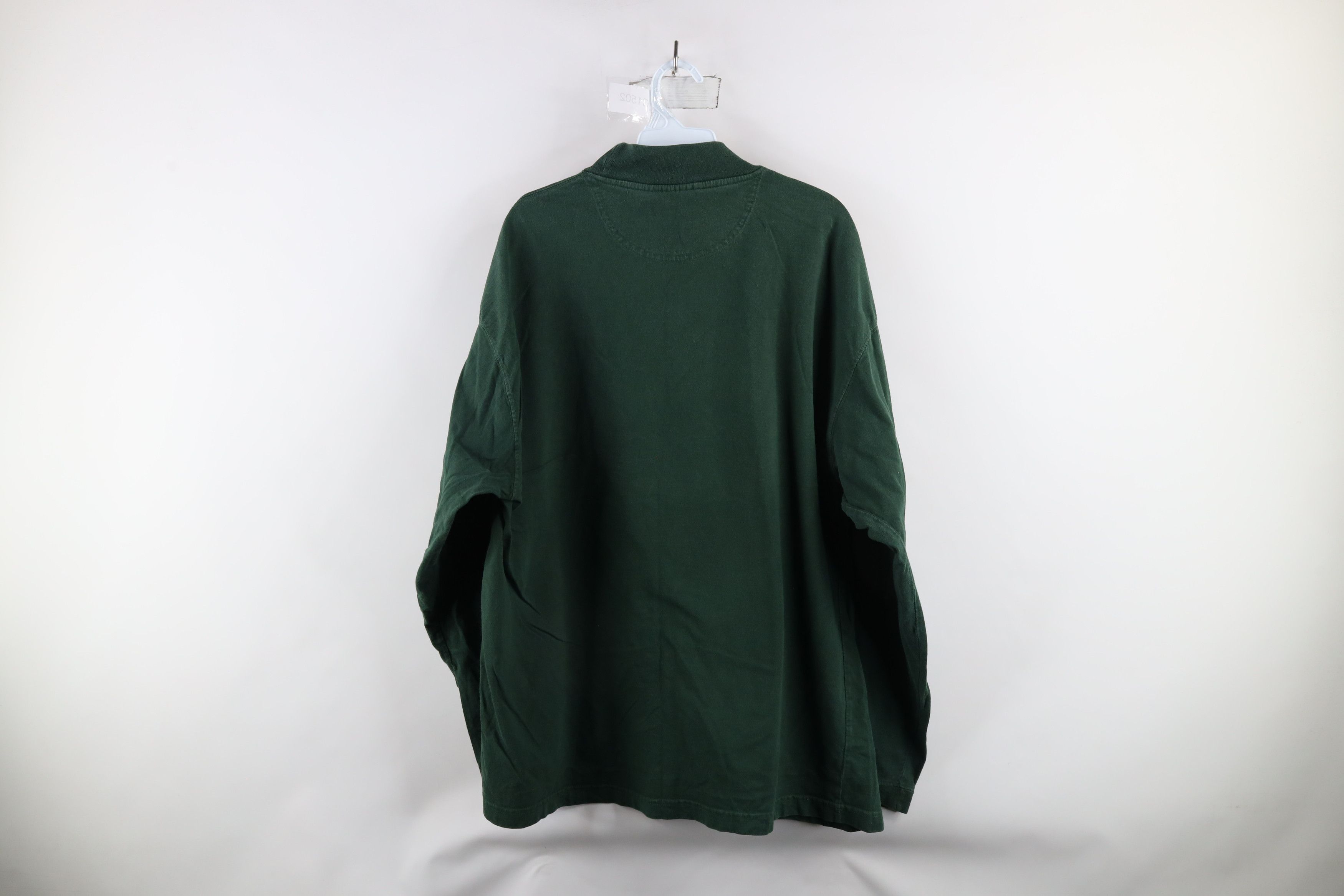 Vintage Vintage 90s Michigan State University Mock Neck T-Shirt Size US L / EU 52-54 / 3 - 8 Thumbnail