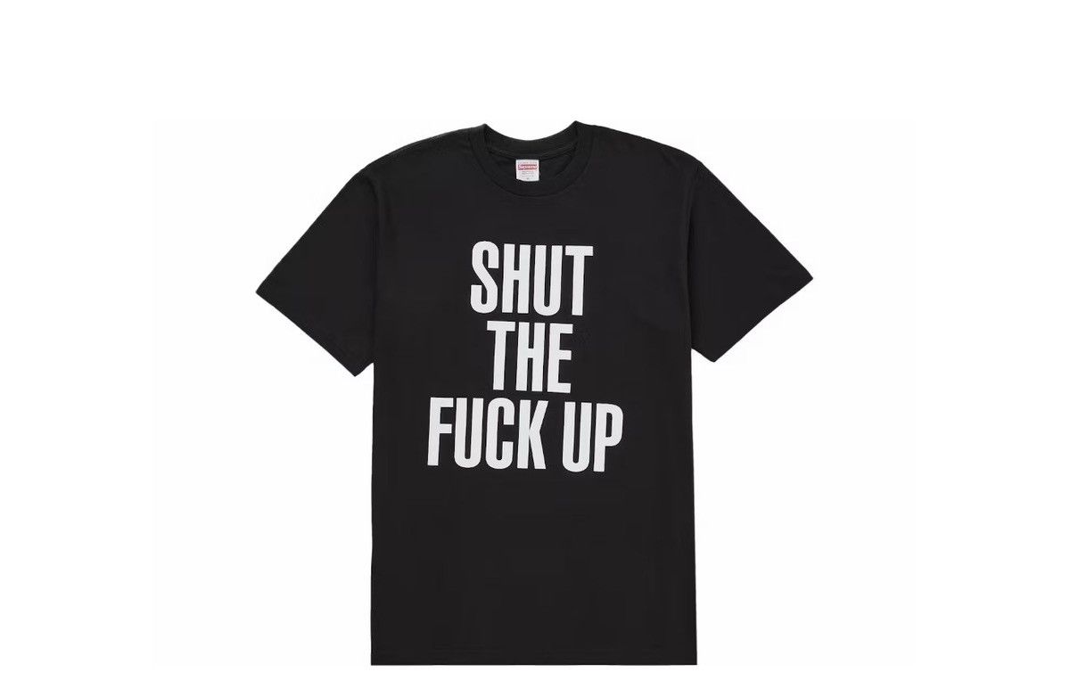 Number (N)ine × Supreme supreme number (n)ine shut the f*ck up tee