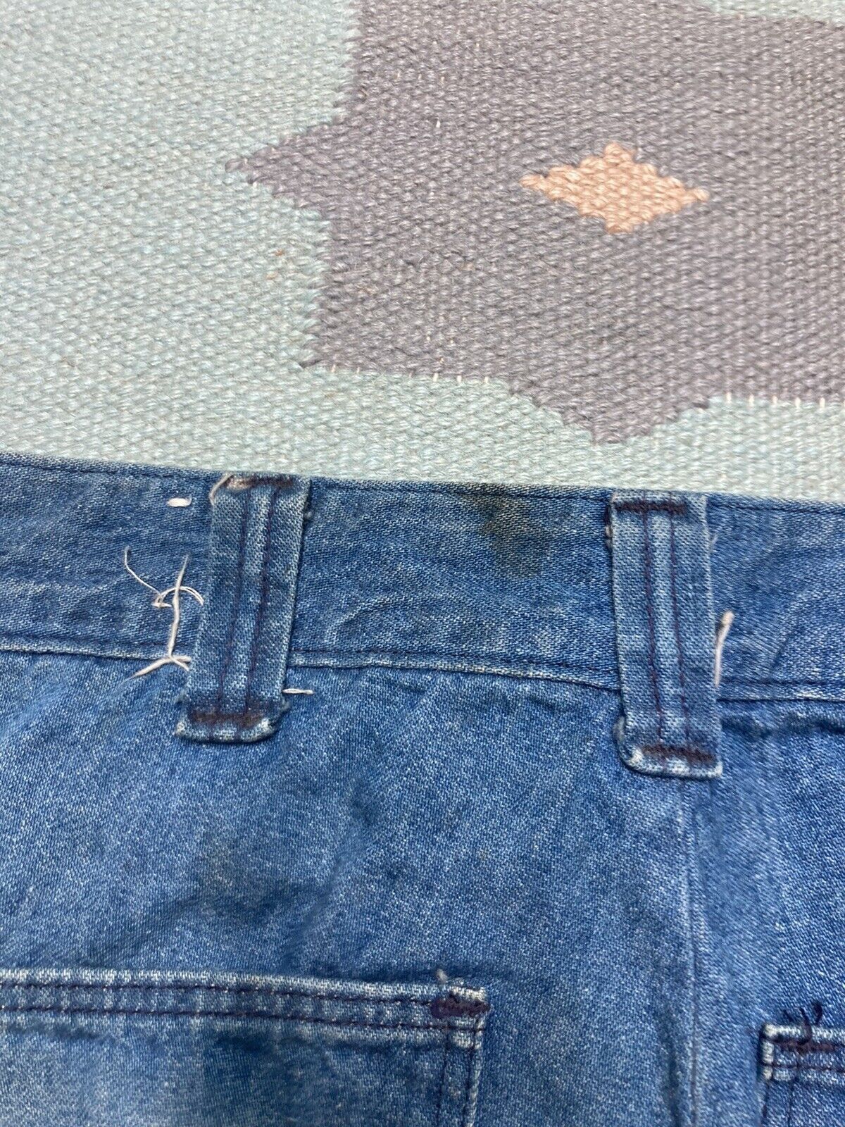 Vintage 70s wrangler bell bottom jeans elephant flare hippie 30x28 Size 30" / US 8 / IT 44 - 5 Thumbnail