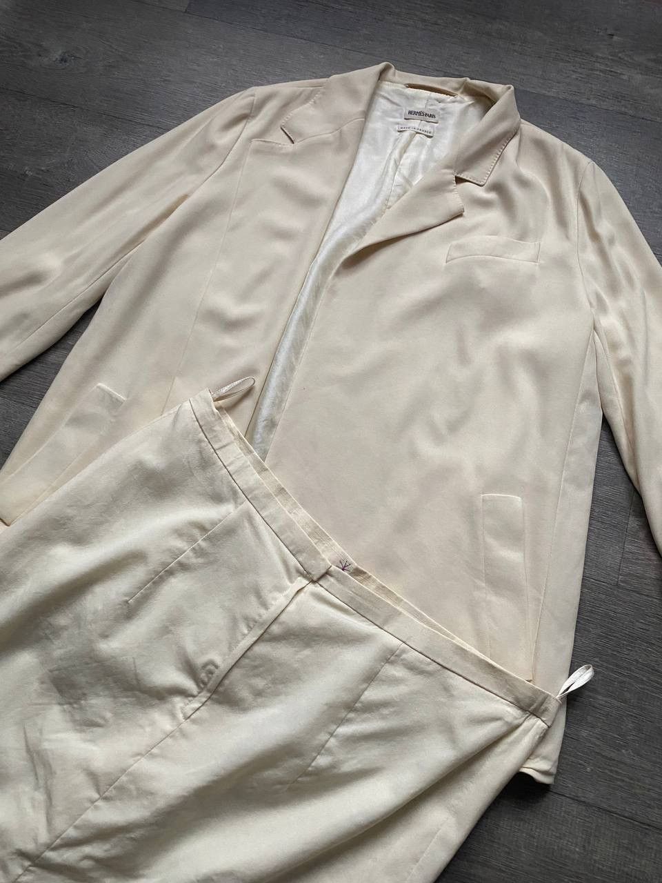 Hermes Women's Vintage HERMES Suit Set Size 46, silk 100% Size XL / US 12-14 / IT 48-50 - 3 Thumbnail