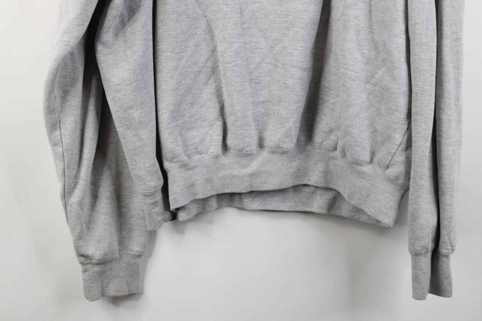 Vintage Vintage 90s Streetwear Boxy Crewneck Sweatshirt Heather Gray Size US XL / EU 56 / 4 - 10 Thumbnail