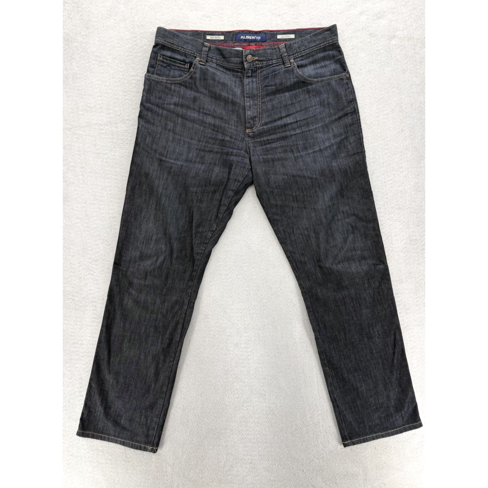 Vintage Alberto Stone Modern Fit Jeans Mens 36x32 Blue Dark Wash Regular Stretch Denim Jeans Wide Range Updated 90s Theme Mens Size US 36 / EU 52 - 2 Thumbnail