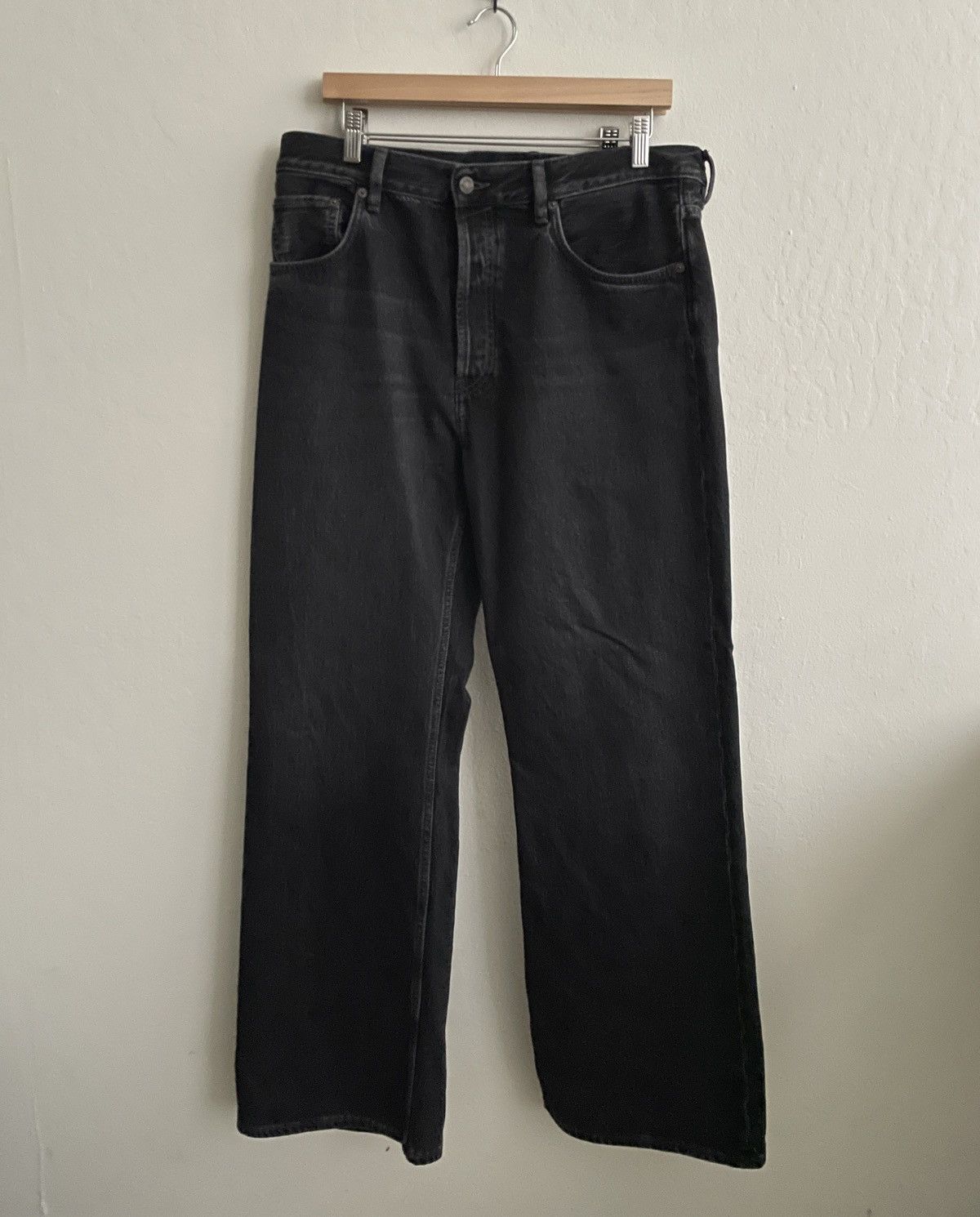 image of Acne Studios Bootcut 2021M Jeans in Black, Men's (Size 34)