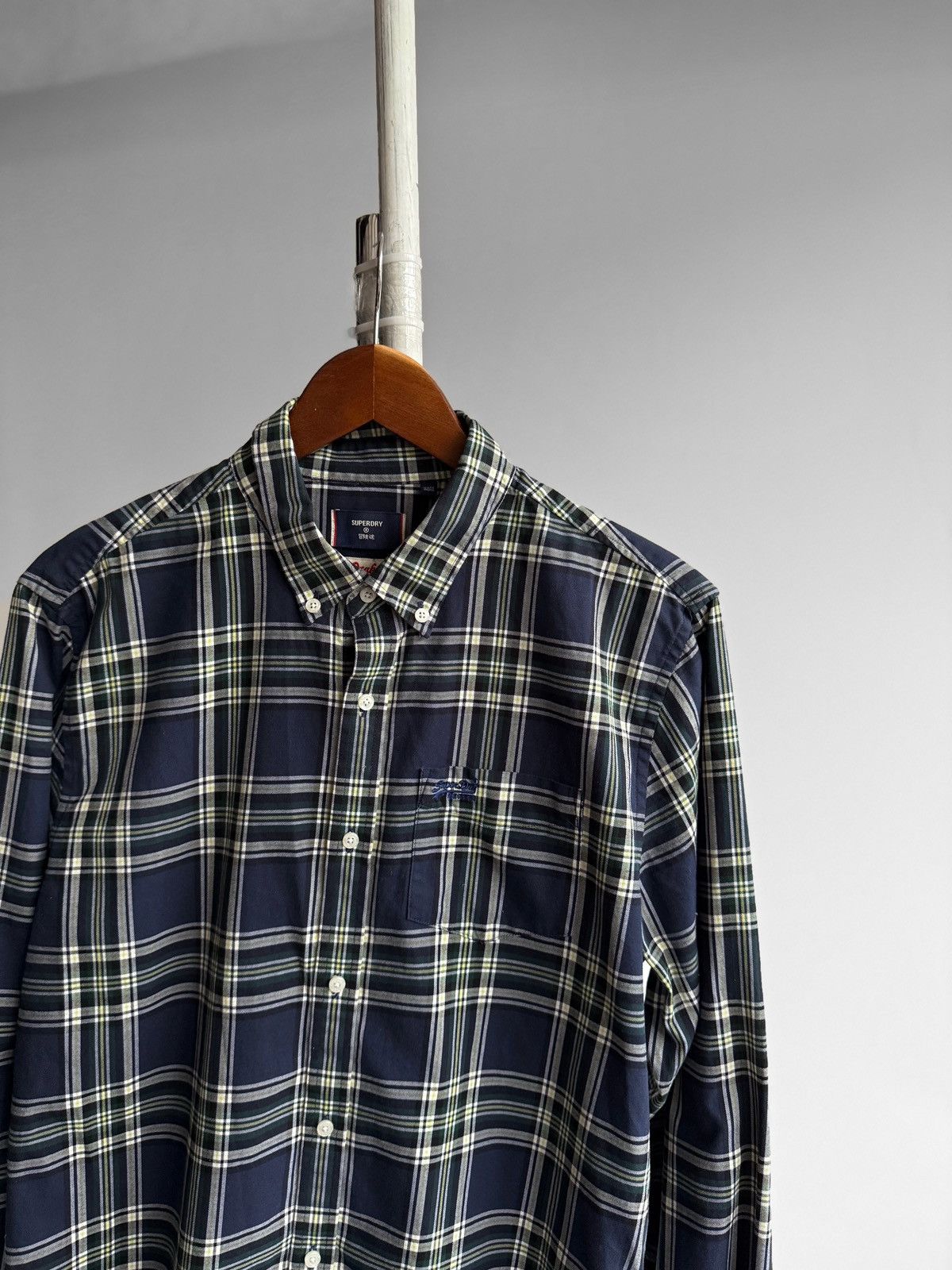 Superdry SuperDry Osaka Classic London Plaid LS Button Down Shirt Size US XL / EU 56 / 4 - 2 Thumbnail