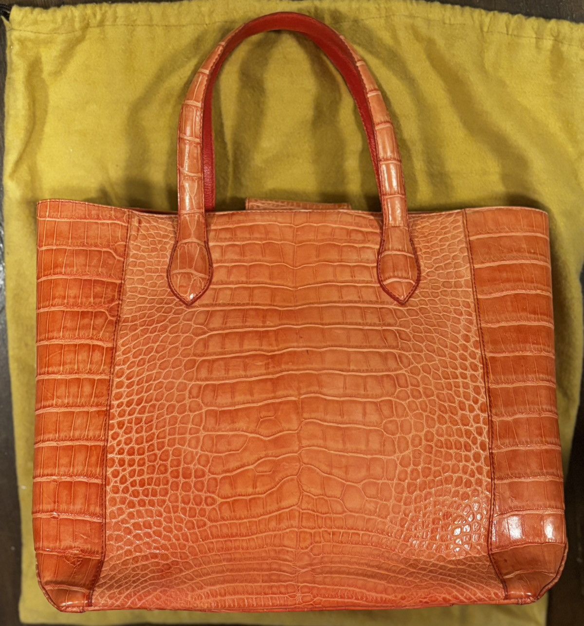 Designer Carlos Falchi pink🚨 “Real crocodile skin”🚨 bag designer bag Size ONE SIZE - 4 Thumbnail