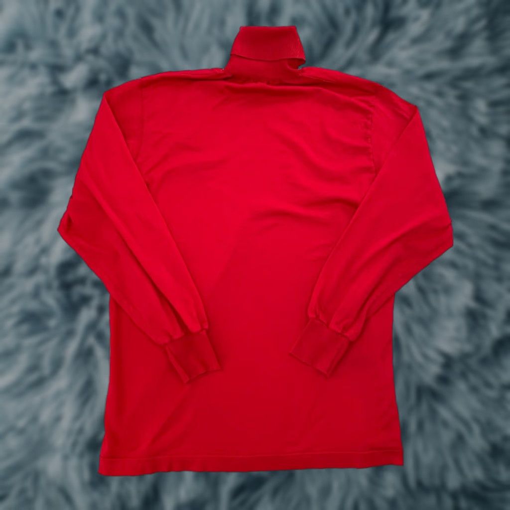 Paul & Shark Paul & Shark Yachting Sweatshirt Adult XL Slim Red Turtleneck Pullover Mens Knit Sweater - Cotton, Logo, Embroidered, Solid, Classic Designer Size US XL / EU 56 / 4 - 1 Thumbnail