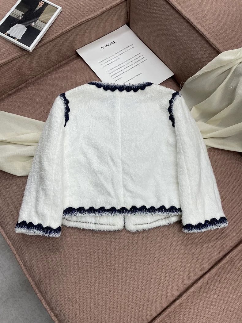 Chanel Chanel White towel blue and silver rolled coat Size XXS / US 00 / IT 34 - 3 Thumbnail