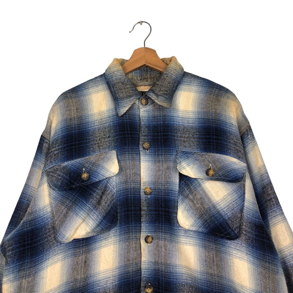 Japanese Brand 📌Vintage Chore Flannel Button Jacket Collins International Size US L / EU 52-54 / 3 - 4 Thumbnail