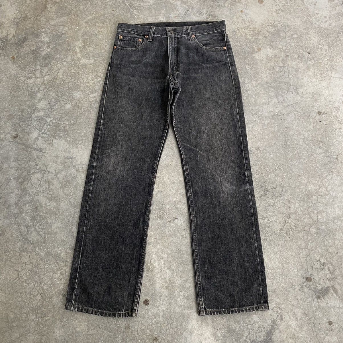 Levi's Size 31x29.5 Vintage Levis 505 Faded Black Denim Jeans Size US 31 - 1 Thumbnail