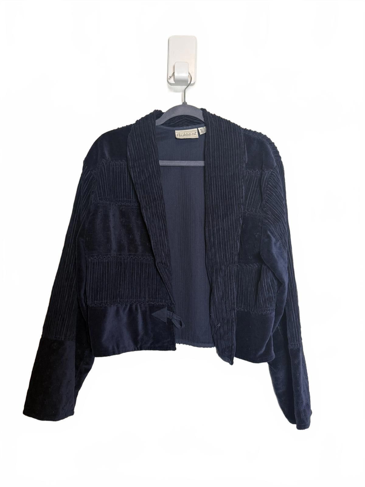 Unknown London Vintage Navy Blue Women's Western Corduroy Jacket Size M / US 6-8 / IT 42-44 - 3 Thumbnail