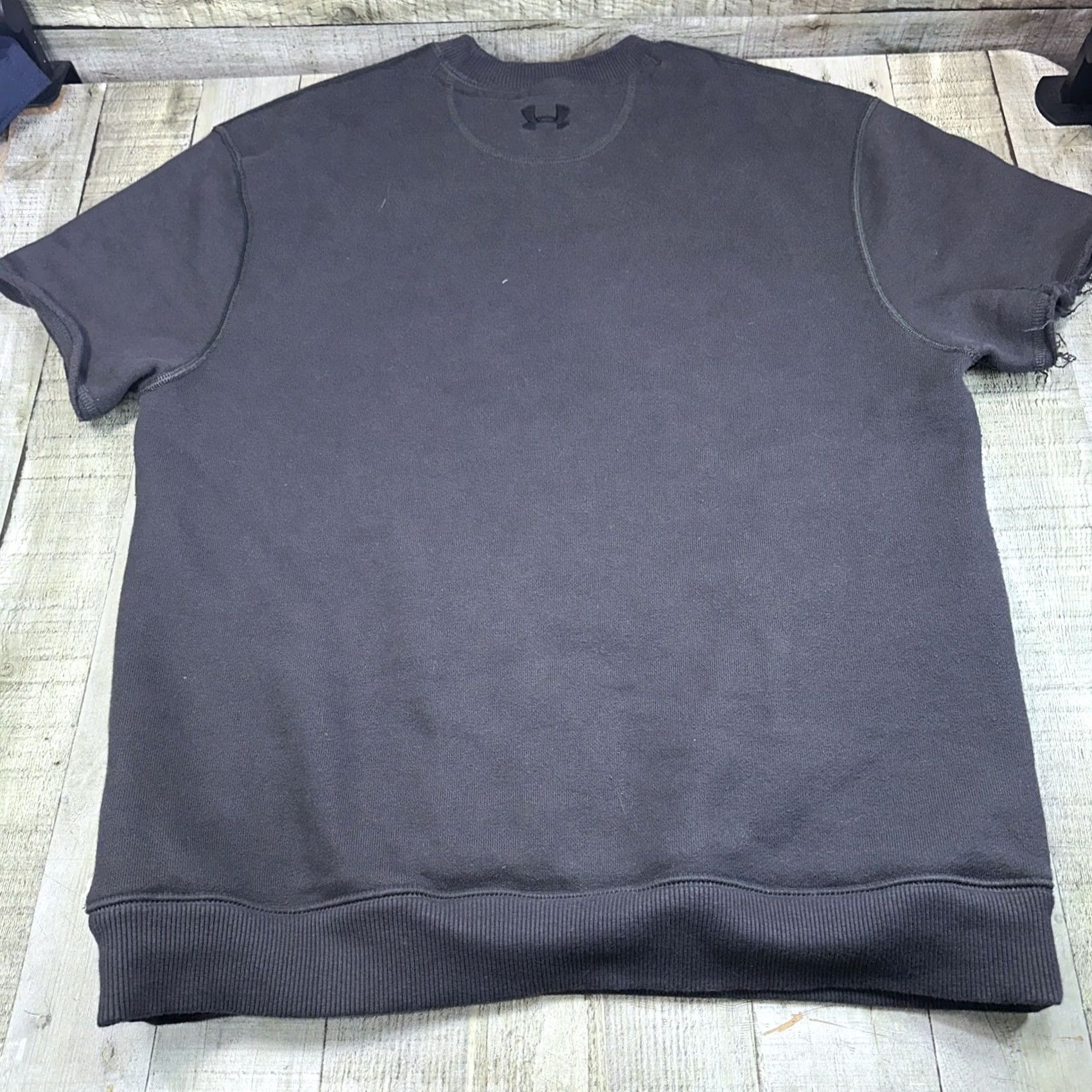 Under Armour Under Armour Project Rock Sweatshirt Mens M Black Short Sleeve Graphic Print Warrior Logo Pullover Crew Neck Cotton Blend Relaxed Fit Size US M / EU 48-50 / 2 - 6 Thumbnail
