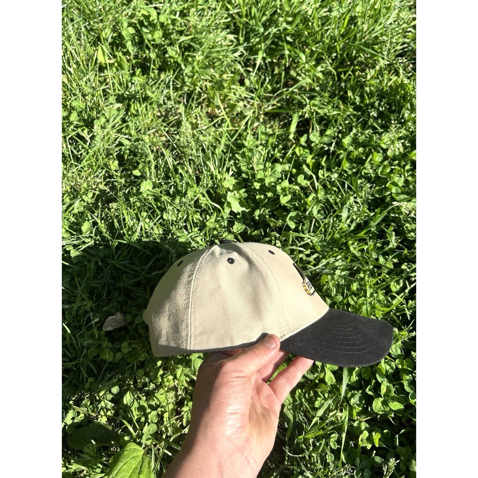 Vintage VINTAGE Unbranded Beige Baseball Cap Hat Strapback AIS construction rental Michigan tractor farm Adjustable Men Size ONE SIZE - 8 Thumbnail