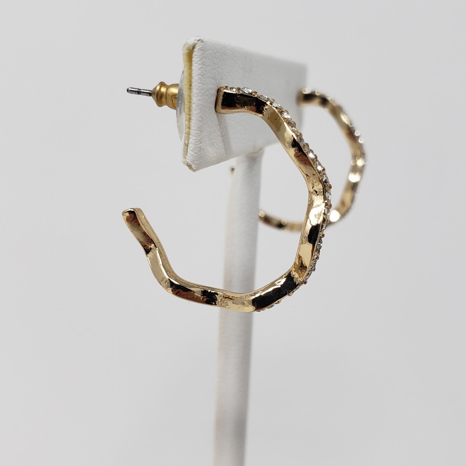 Other NWT Sugarfix Baublebar Zig-Zag Hoop Post Gold-Tone Earrings Size ONE SIZE - 4 Thumbnail