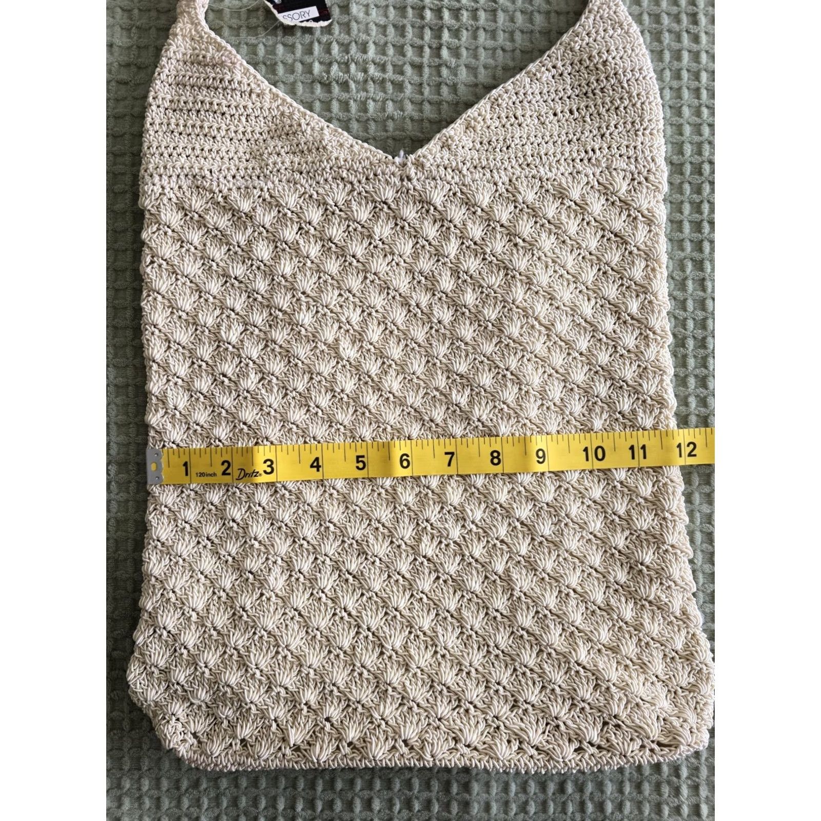 Vintage VINTAGE 90s Y2k Crochet Beige Shoulder Bag boho Festival Women Size ONE SIZE - 4 Thumbnail