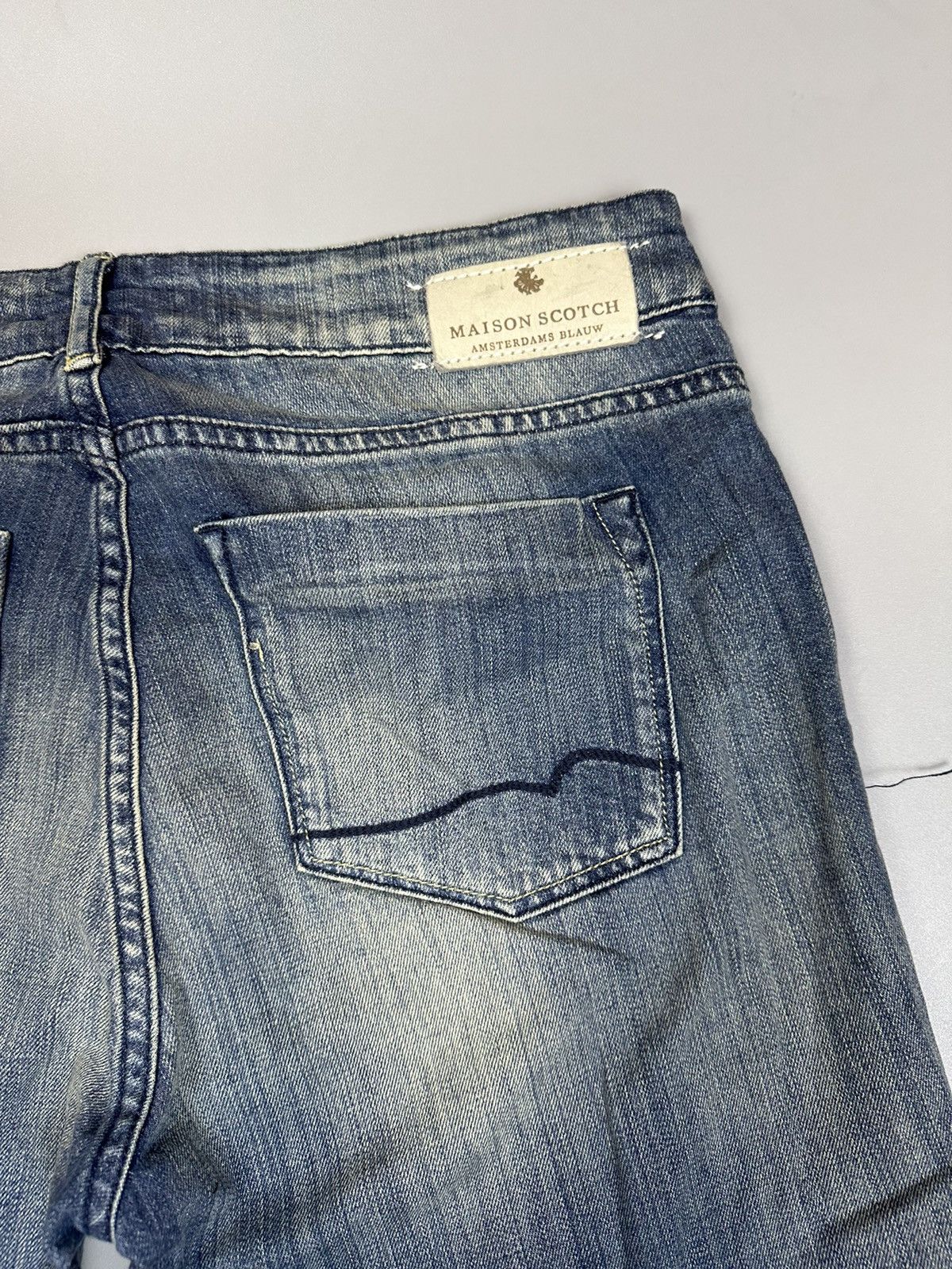 Scotch & Soda × Vintage Bootcut Blue faded jean by Maison Scotch Size 32" / US 10 / IT 46 - 8 Thumbnail