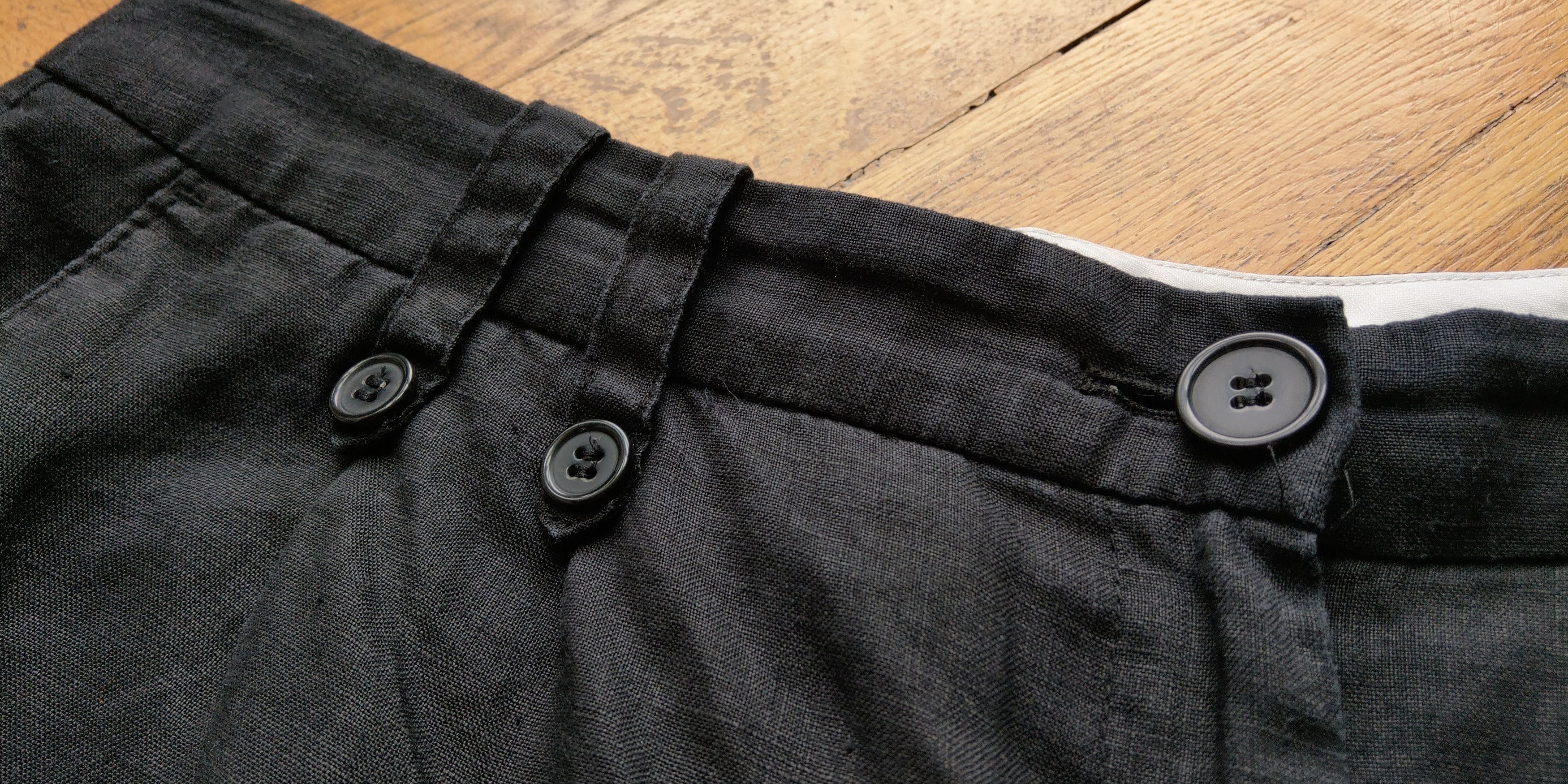Vintage 100% Linen Goth Shorts Pants Loose Grunge Raver Opium Baggy Size US 32 / EU 48 - 4 Thumbnail