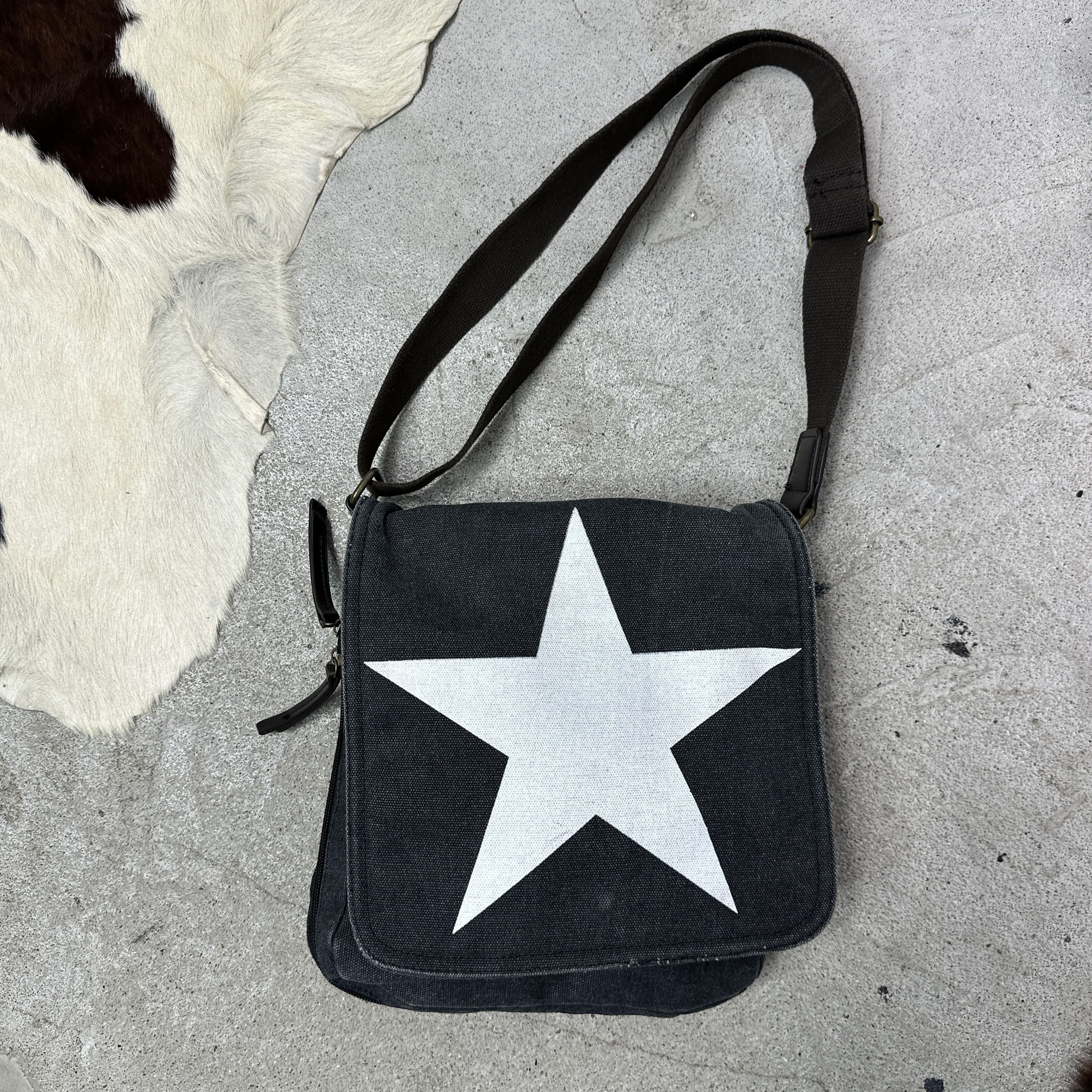 Vintage Vintage Printed Star Washed Shoulder Bag Y2K Size ONE SIZE - 5 Thumbnail