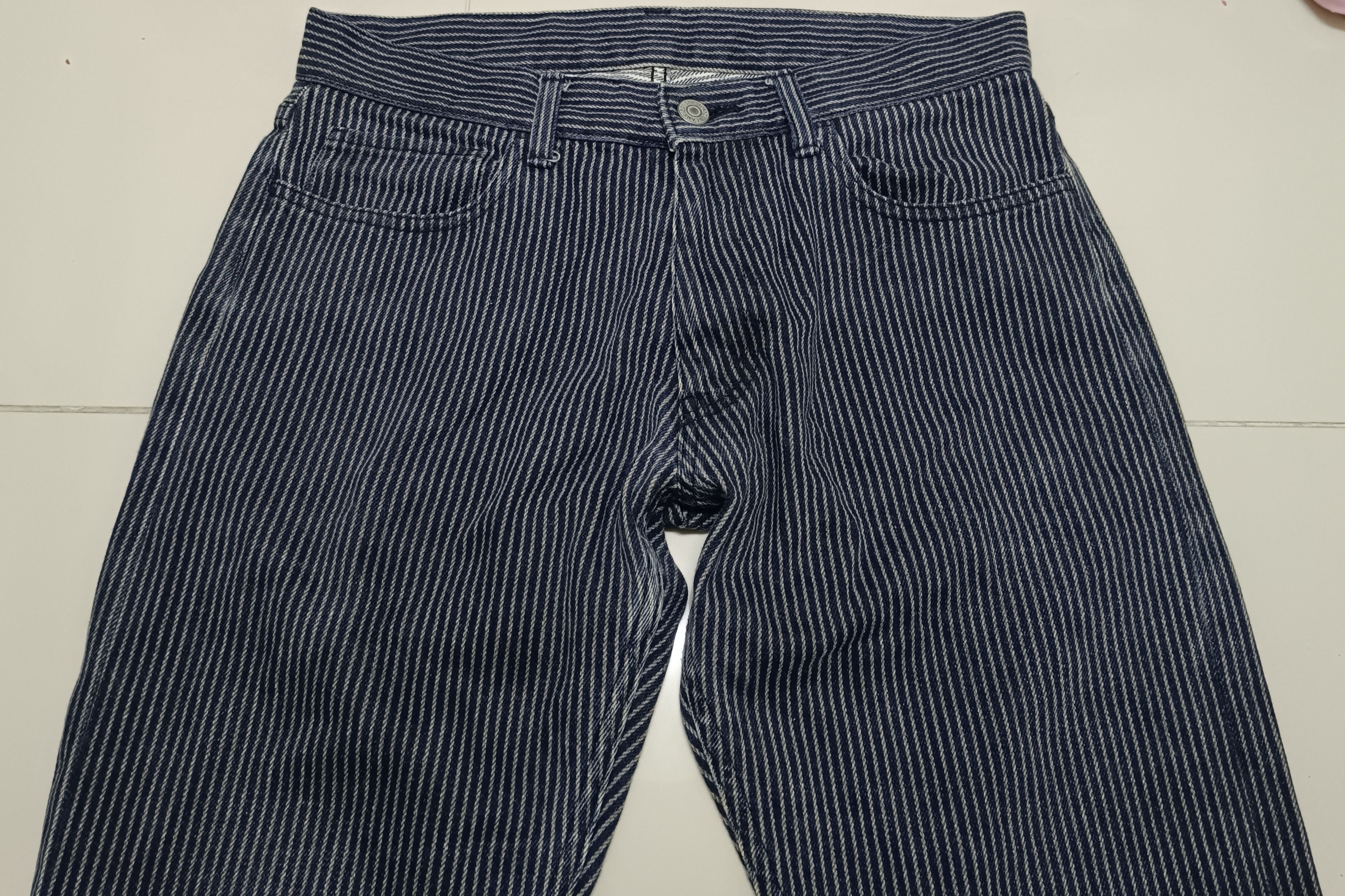 Beams Plus × If Six Was Nine Vintage Beams Tokyo Hickory Stripe Jeans Size US 28 / EU 44 - 3 Thumbnail